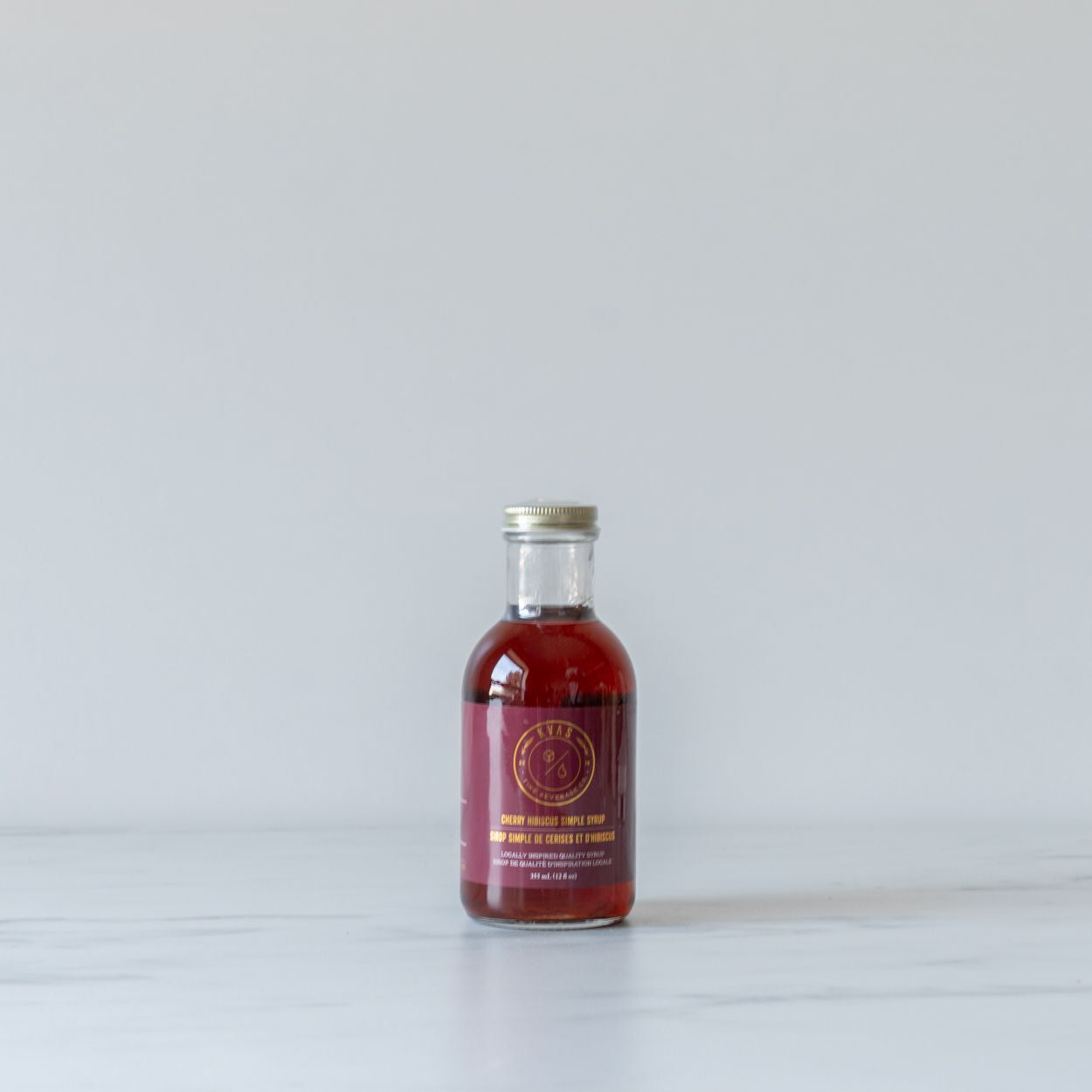 Kvas Simple Syrup - Cherry Hibiscus drink mix Kvas Fine Beverage Co.