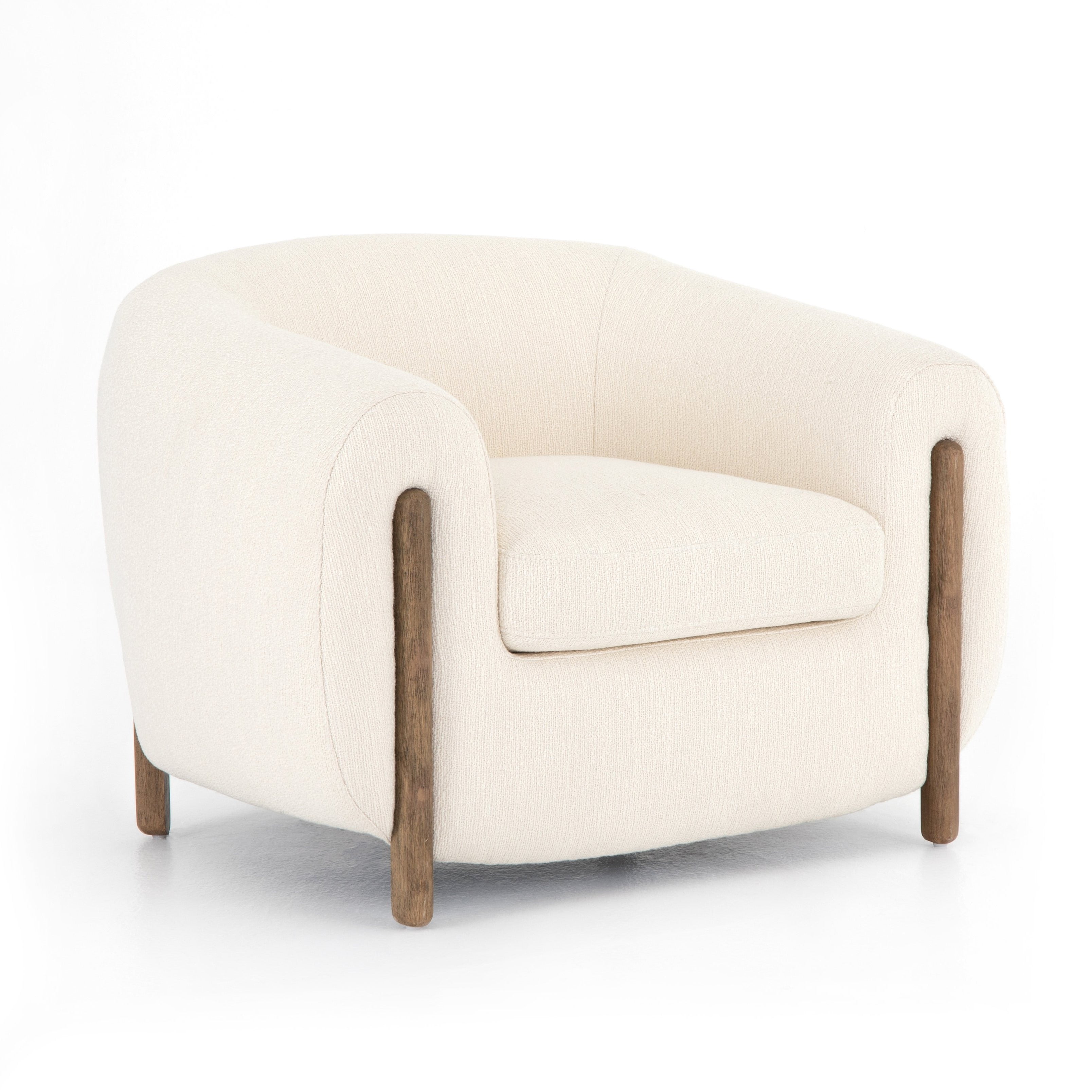 Lyon Armchair - Kerbey Ivory 3 - FURNITURE - chair Four Hands