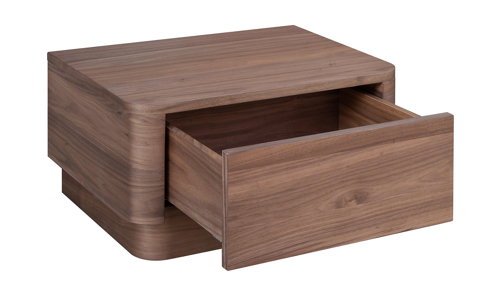 Curve Nightstand - Walnut 14 - FURNITURE - nightstand Moe's Furniture