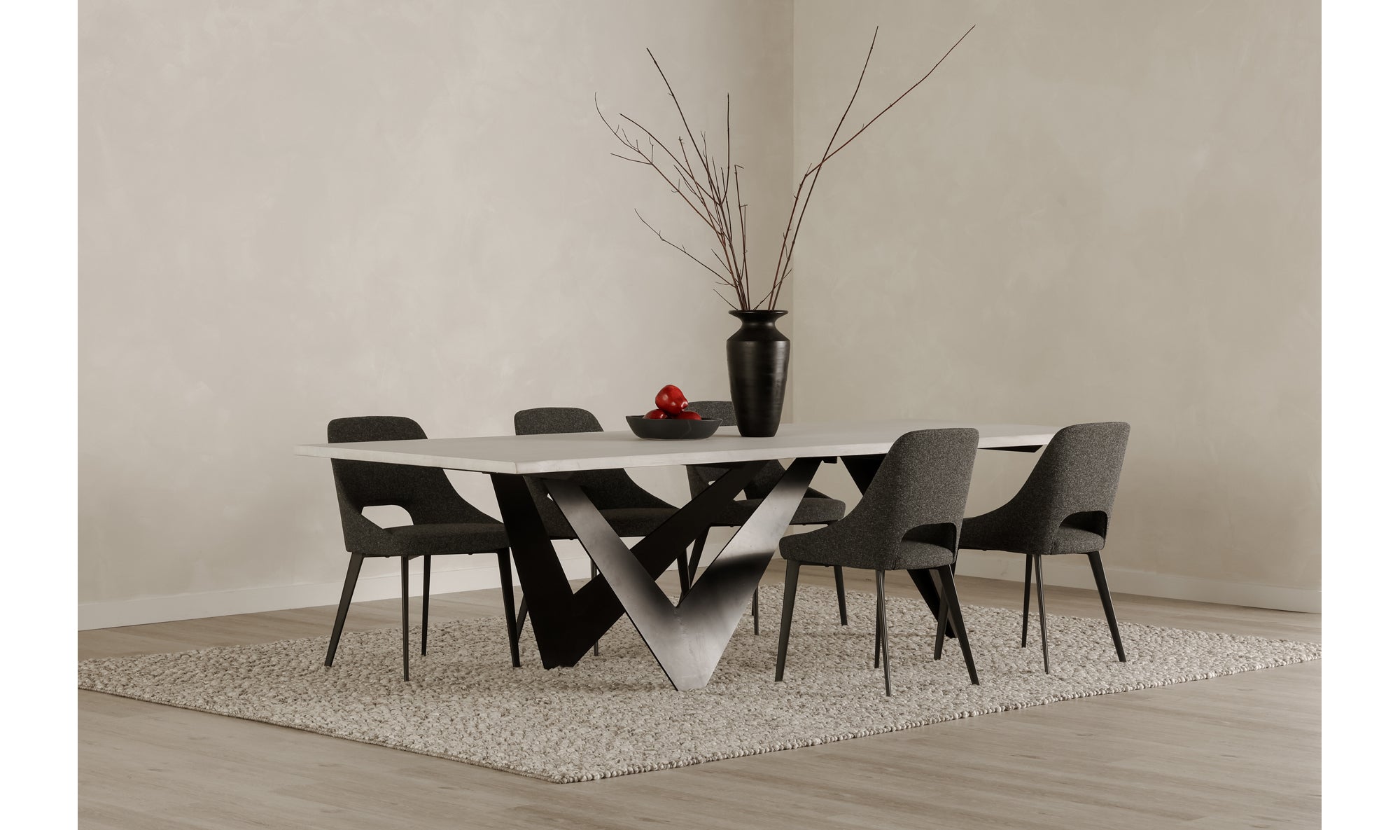 Set of Two Tiff Dining Chair - Dark Grey 10 - a - FURNITURE - dining chair Moe's Furniture