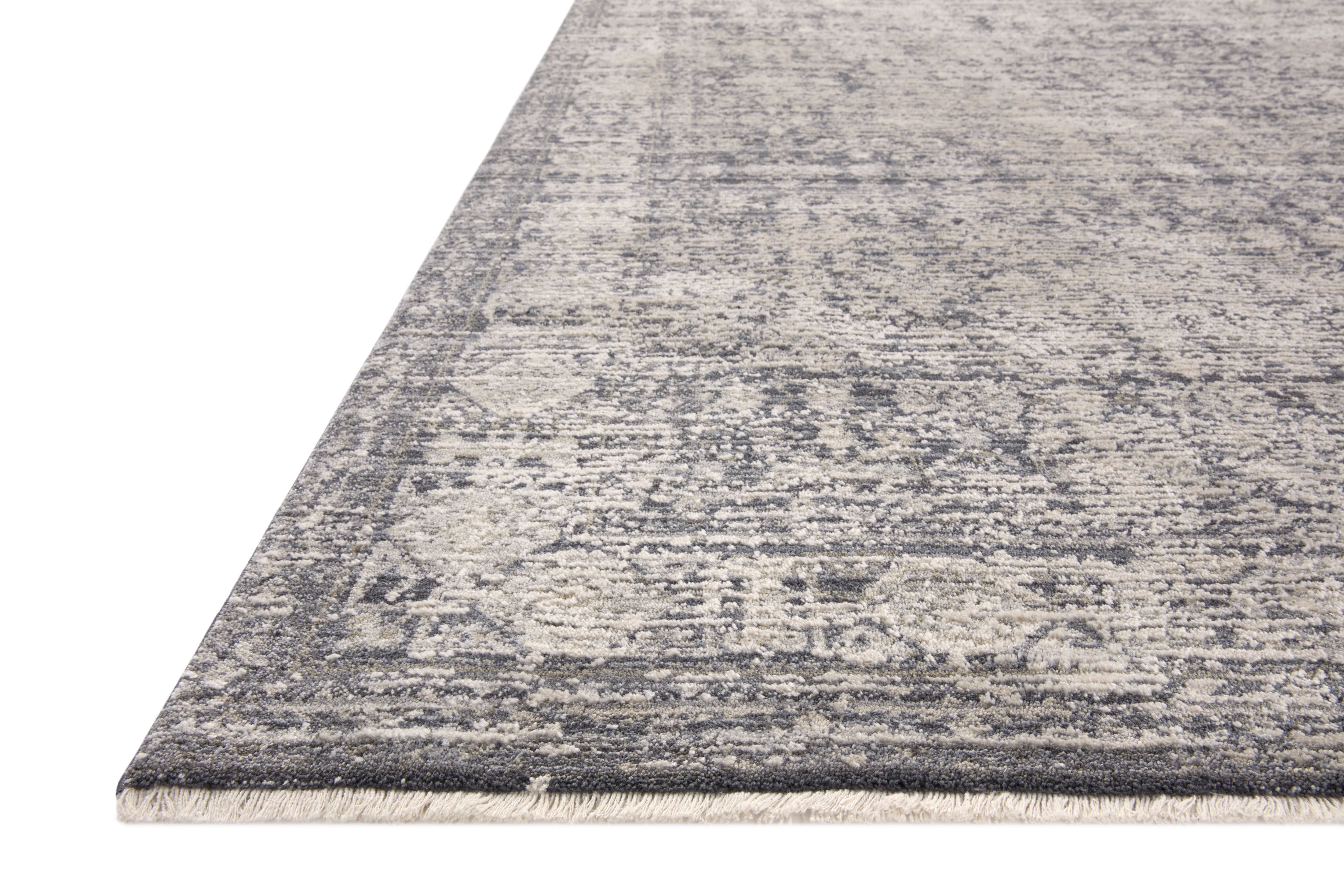 Amber Lewis x Loloi Alie Charcoal / Dove 0-patterned rugs Loloi
