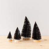 Brown Glitter Bottle Brush Tabletop Tree CHRISTMAS 2023 Creative Co-op (DYA)