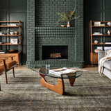 Loloi Amara Charcoal / Lagoon Rug 1-RUGS - patterned Loloi