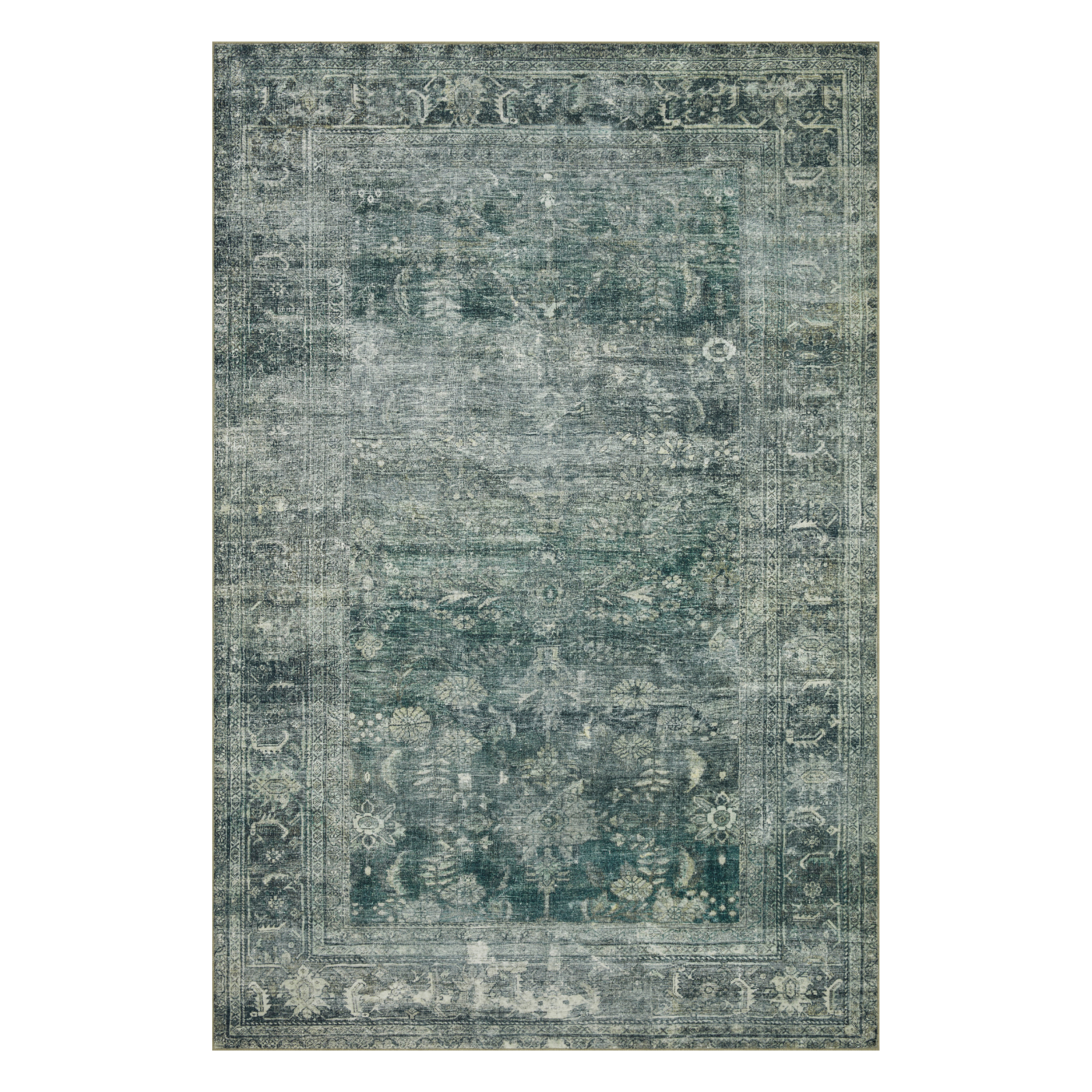 Magnolia Home by Joanna Gaines x Loloi Banks Blue / Lagoon Rug 1 - RUGS - patterned Loloi