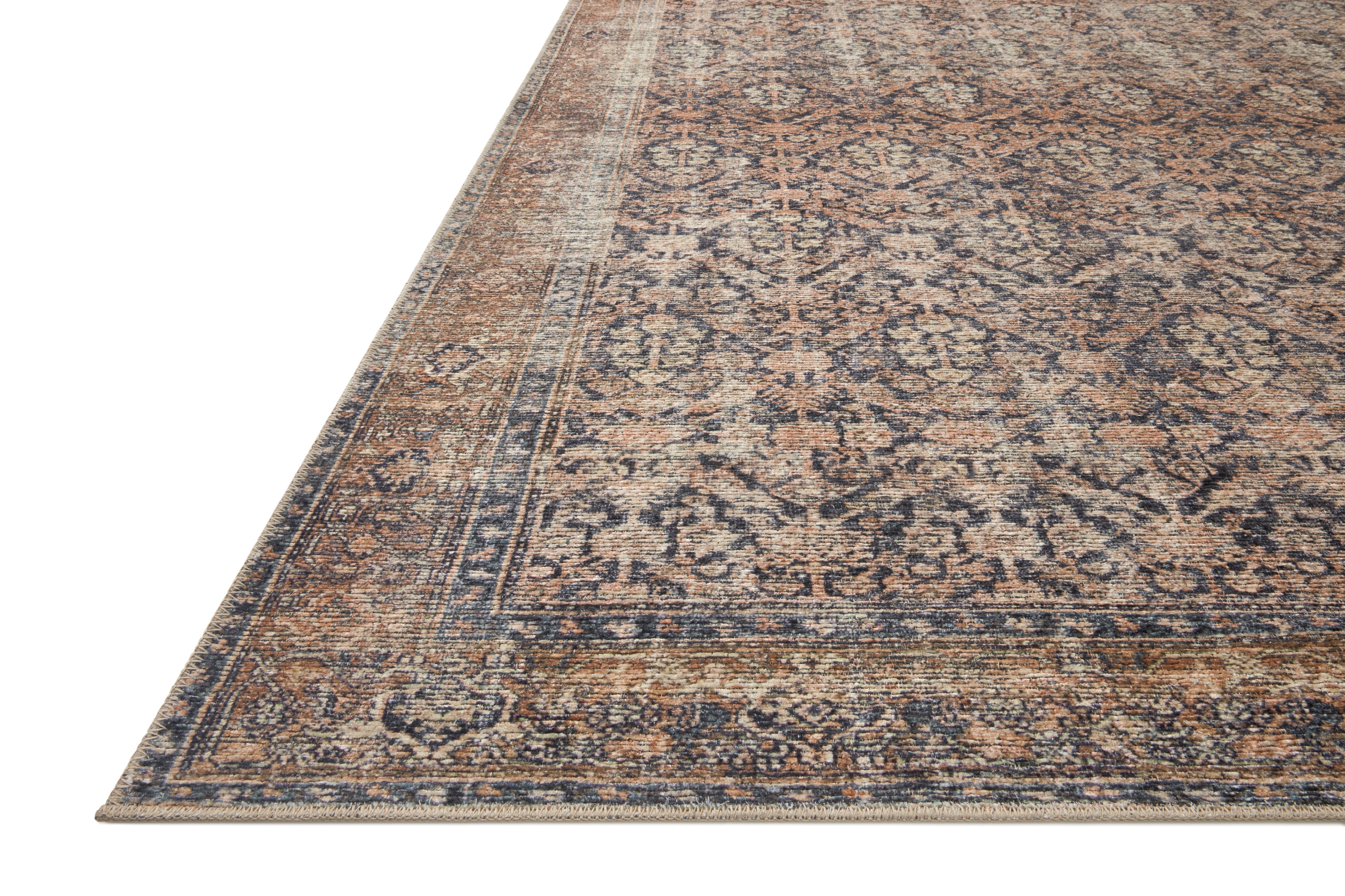 Amber Lewis x Loloi Billie Ink / Salmon Rug 0-patterned rugs Loloi