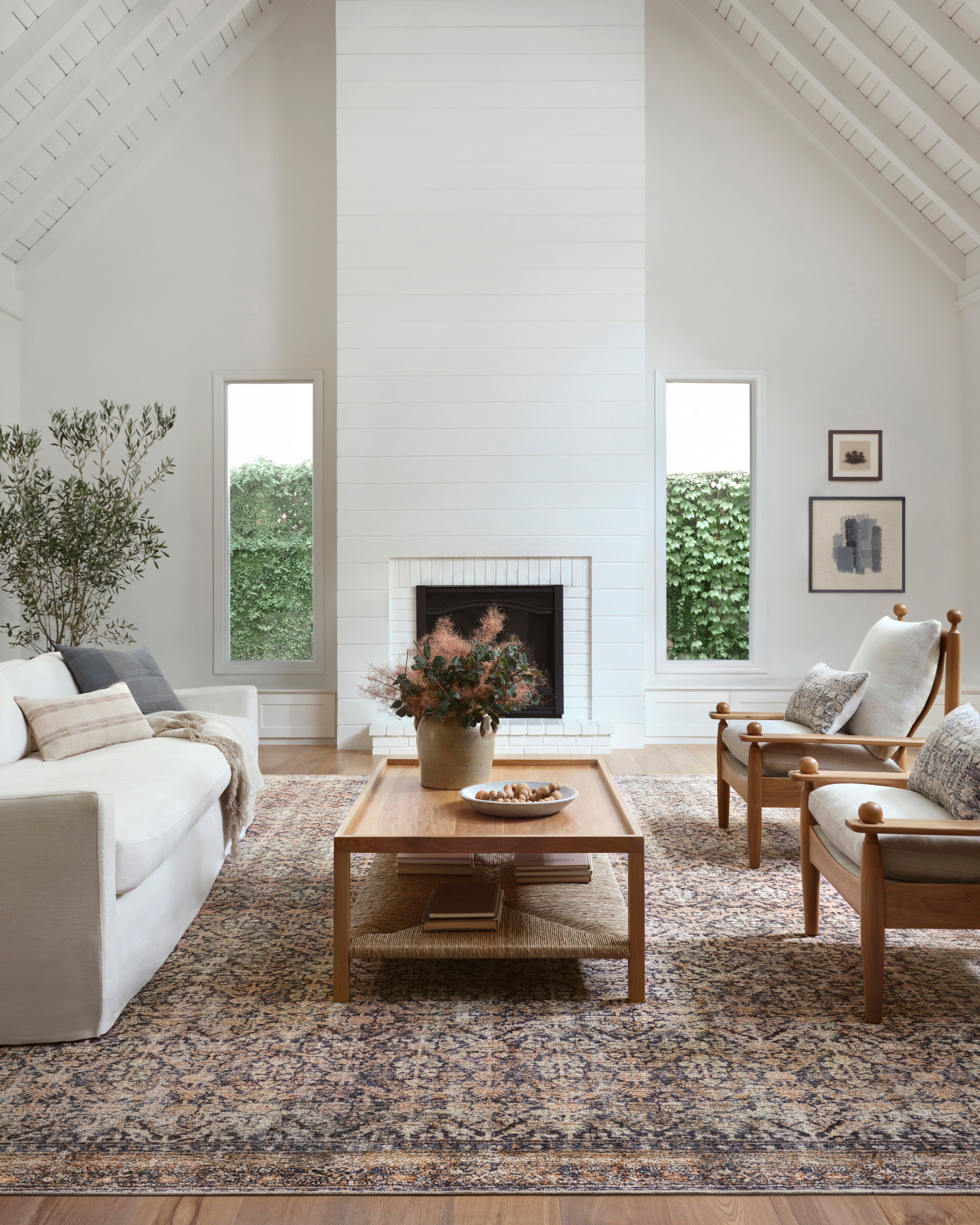 Amber Lewis x Loloi Billie Ink / Salmon Rug 0-patterned rugs Loloi