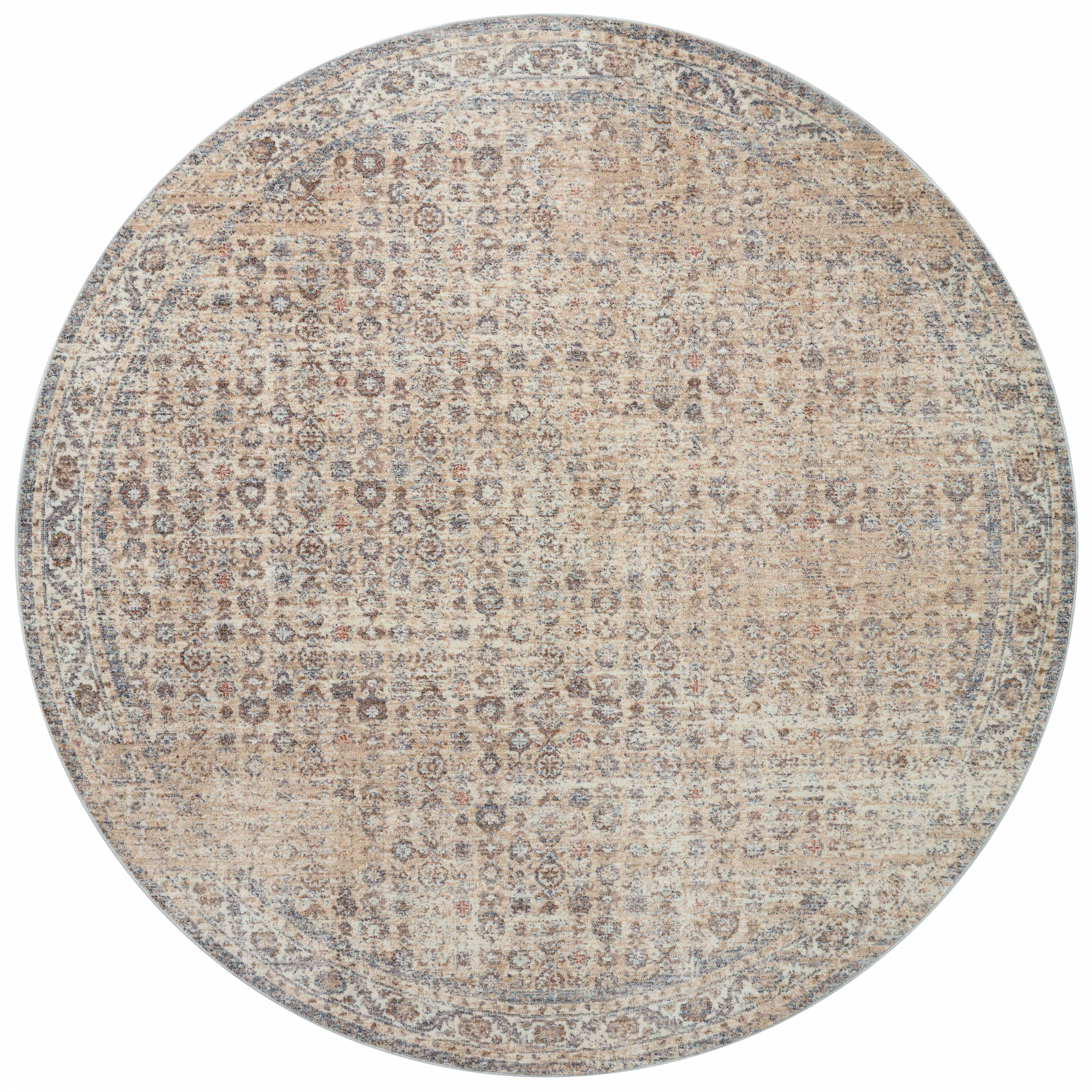 Angela Rose x Loloi Blake Beige/ Denim Rug 0-RUGS Loloi