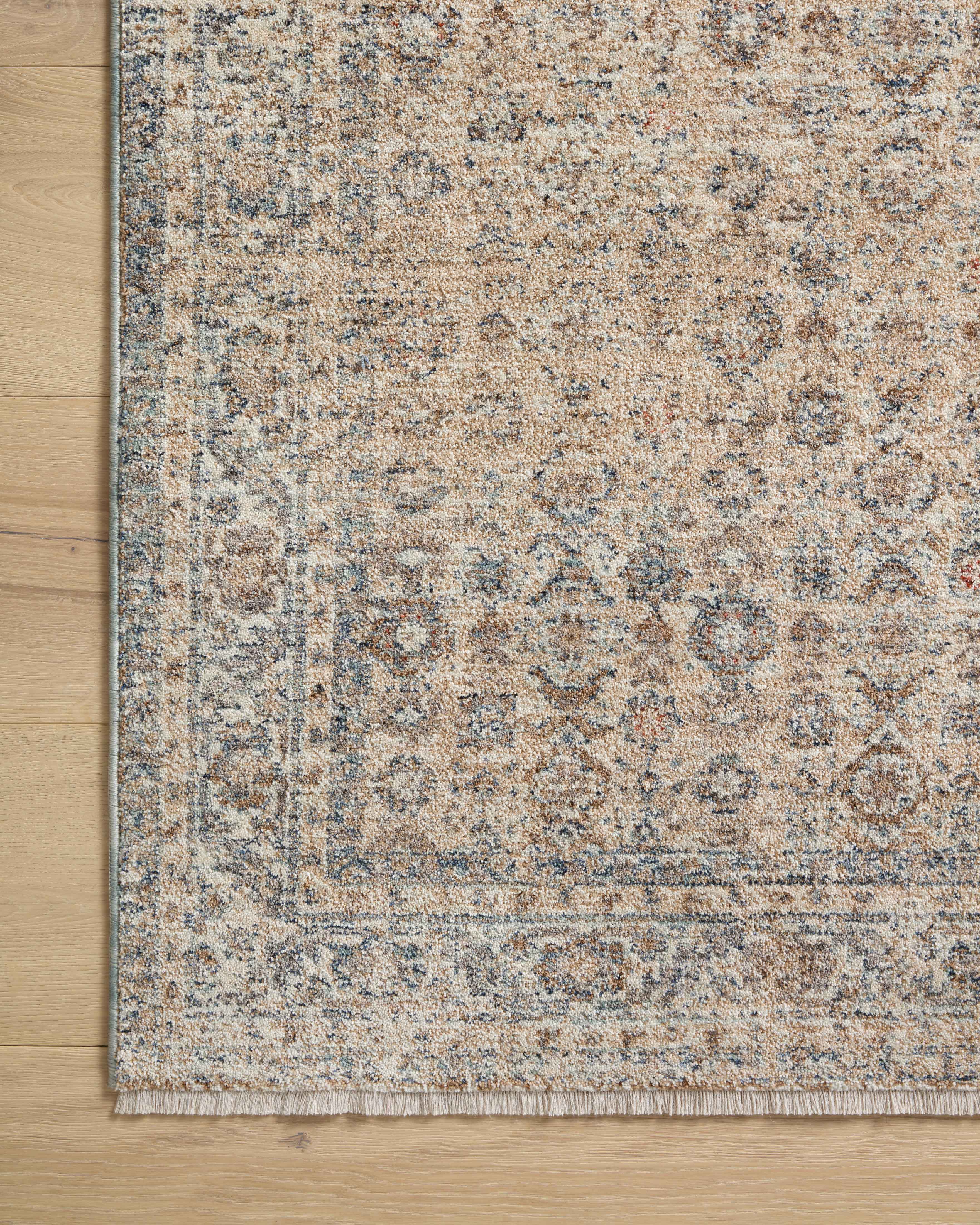 Angela Rose x Loloi Blake Beige/ Denim Rug 0-RUGS Loloi