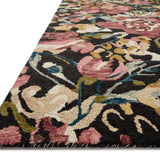 Loloi Belladonna Black / Berry Rug 0-RUGS-wool rugs Loloi
