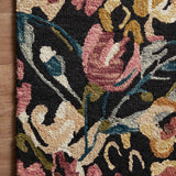 Loloi Belladonna Black / Berry Rug 0-RUGS-wool rugs Loloi
