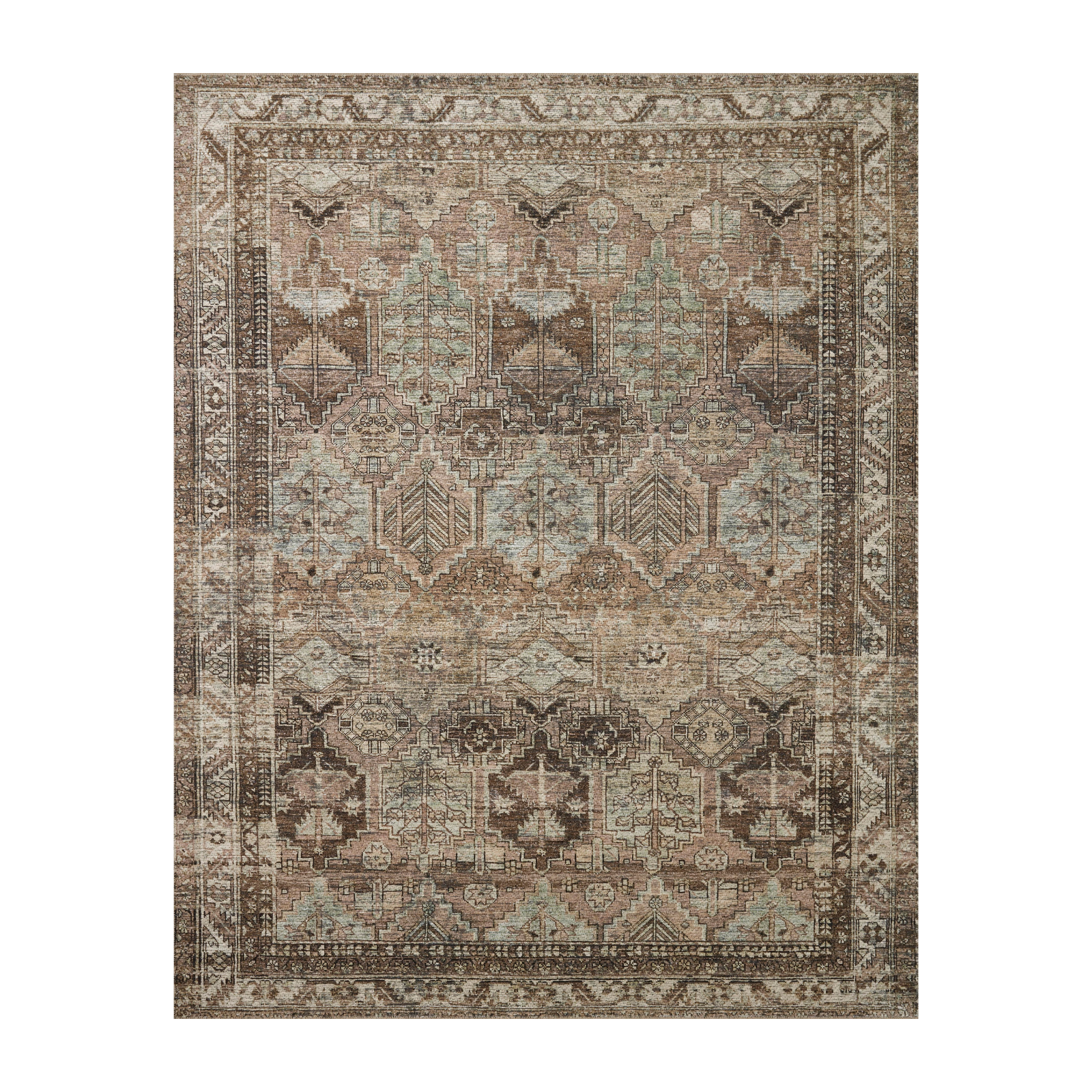 Amber Lewis x Loloi Billie Clay / Sage Rug 0-patterned rugs Loloi