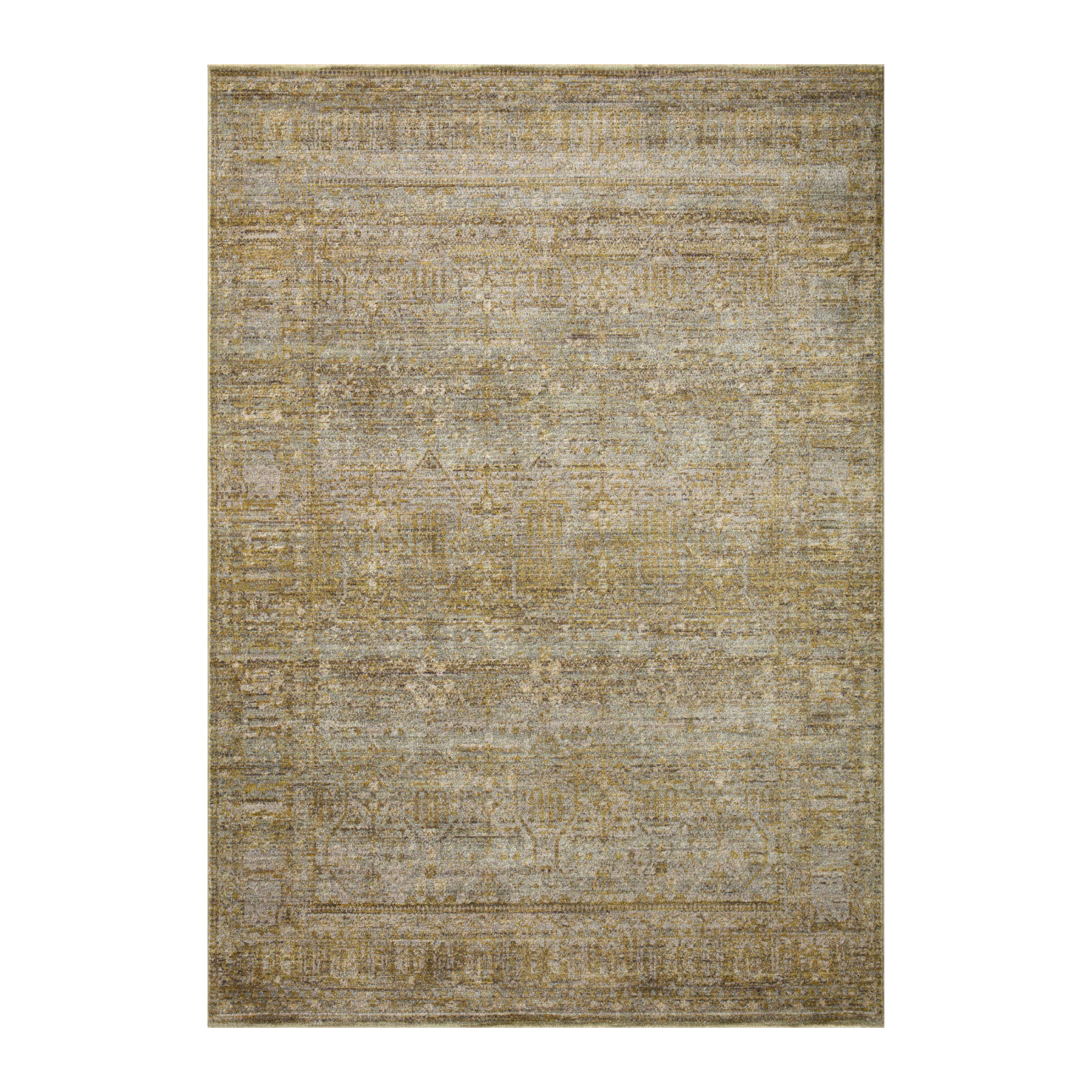 Jean Stoffer x Loloi Bradbury Dove / Gold Rug 0-patterned rugs Loloi