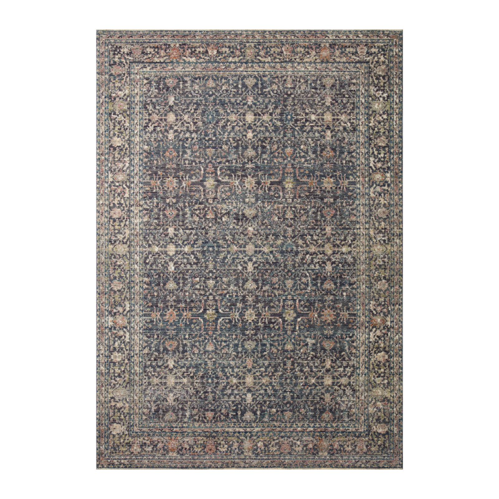 Jean Stoffer x Loloi Bradbury Midnight / Multi Rug 0-patterned rugs Loloi