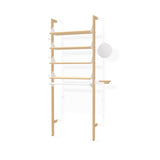 Gus* Modern Branch 1 - Display Unit 19 - FURNITURE - office storage Gus Blonde Uprights White Brackets Blonde Shelves