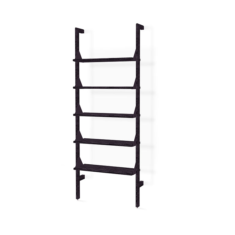 Gus* Modern Branch 1 - Shelving Unit 19 - FURNITURE - office storage GUS Black Uprights Black Brackets Black Shelves