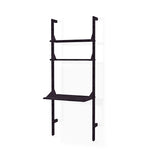 Gus* Modern Branch 1 - Desk Shelving Unit 19 - FURNITURE - office storage Gus Black Uprights Black Brackets Black Shelves