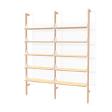 Gus* Modern Branch 2 - Shelving Unit 19 - FURNITURE - office storage Gus Blonde Uprights White Brackets Blonde Shelves