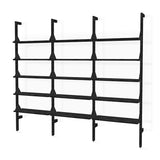 Gus* Modern Branch 3 - Shelving Unit 19 - FURNITURE - office storage Gus Black Uprights Black Brackets Black Shelves