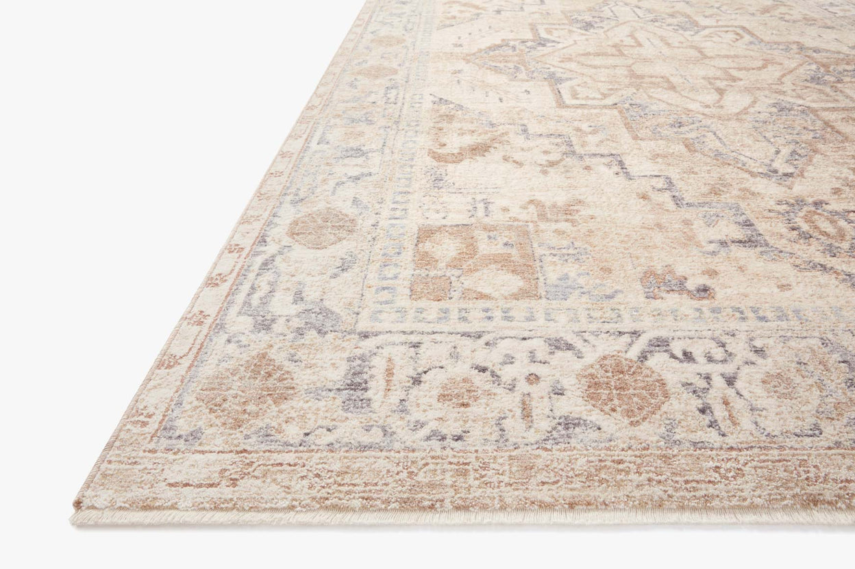 Loloi Carlisle Beige / Slate Rug RUGS - vintage inspired Loloi