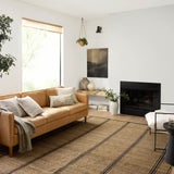 Angela Rose x Loloi Colton Natural/ Black Rug 0-RUGS Loloi