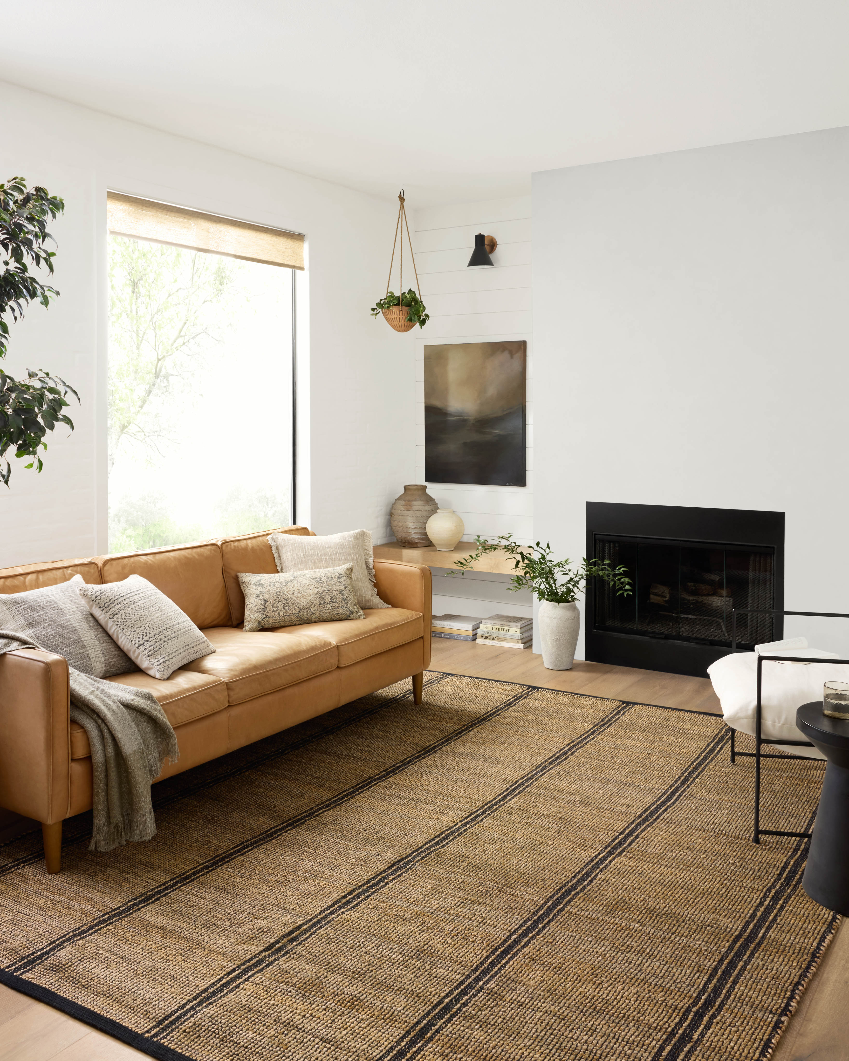 Angela Rose x Loloi Colton Natural/ Black Rug 0-RUGS Loloi