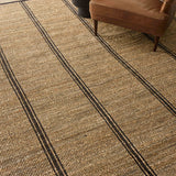 Angela Rose x Loloi Colton Natural/ Black Rug 0-RUGS Loloi