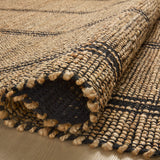 Angela Rose x Loloi Colton Natural/ Black Rug 0-RUGS Loloi