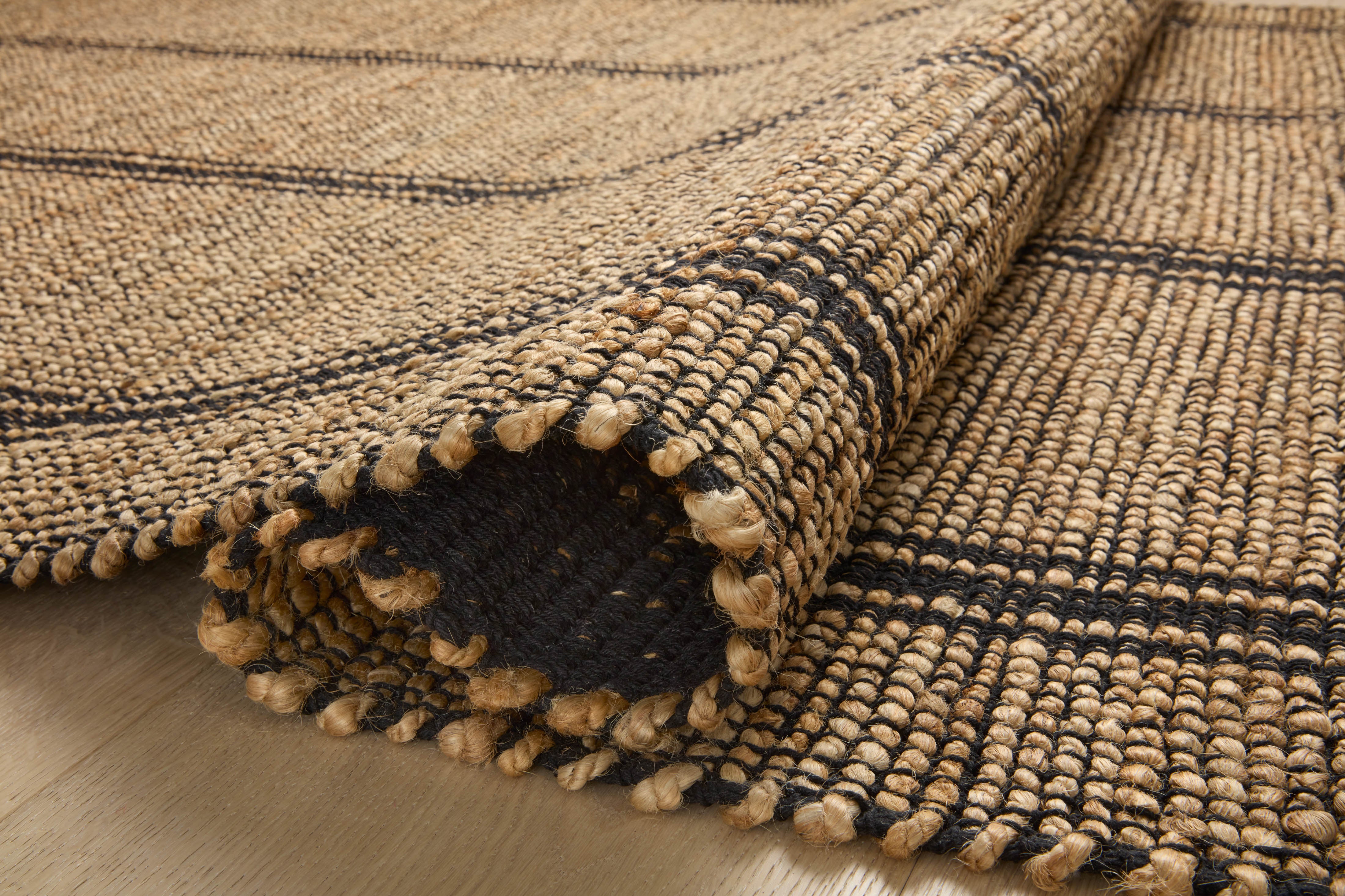 Angela Rose x Loloi Colton Natural/ Black Rug 0-RUGS Loloi