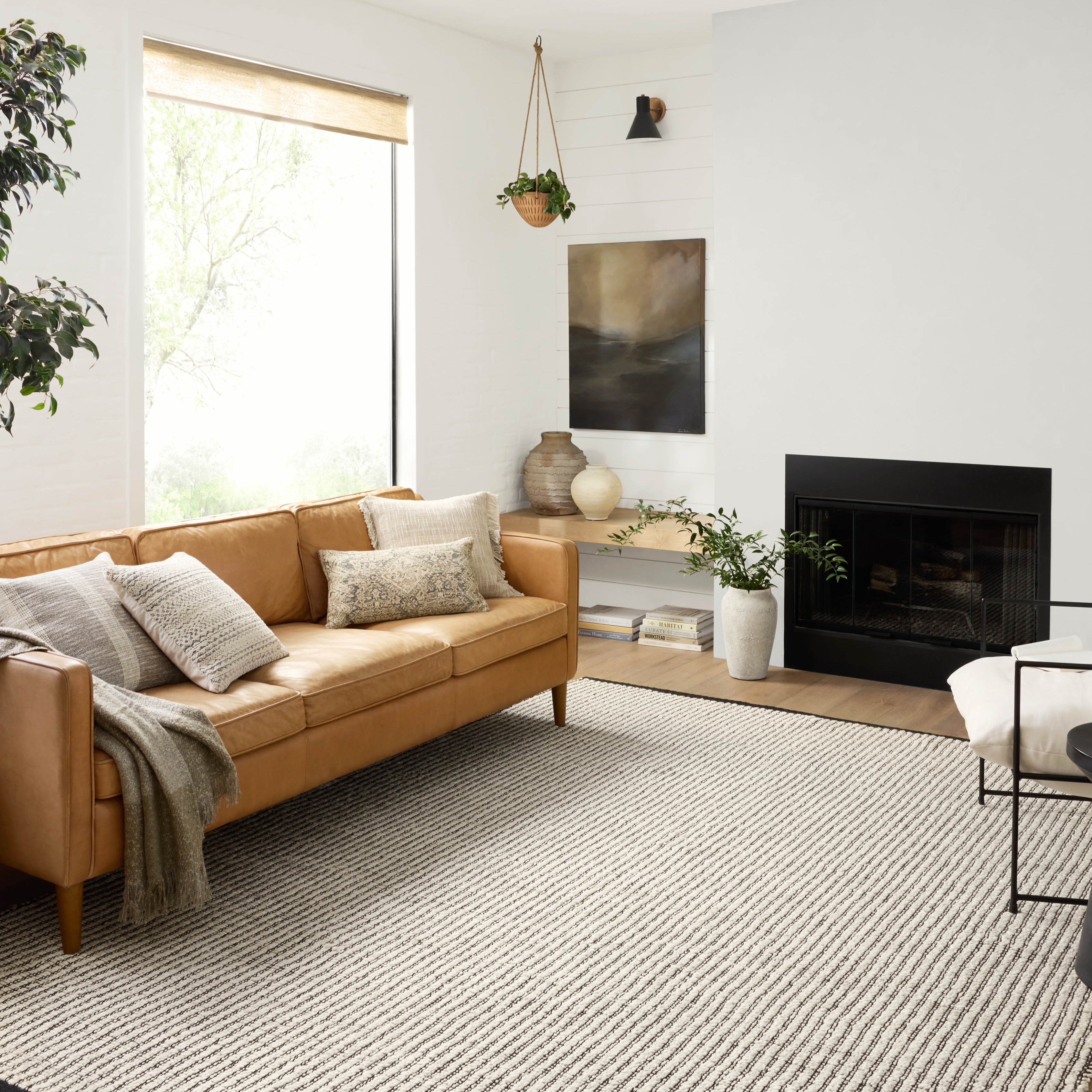 Angela Rose x Loloi Colton Ivory/ Black Rug 0-RUGS Loloi