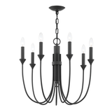 Cate Chandelier - Black Iron LIGHTING - chandelier Hudson Valley Lighting 21.50"W x 19.25"H