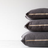 Charcoal Linen Pillow Cover 1 - PILLOWS - linen - neutral Rug & Weave Pillows