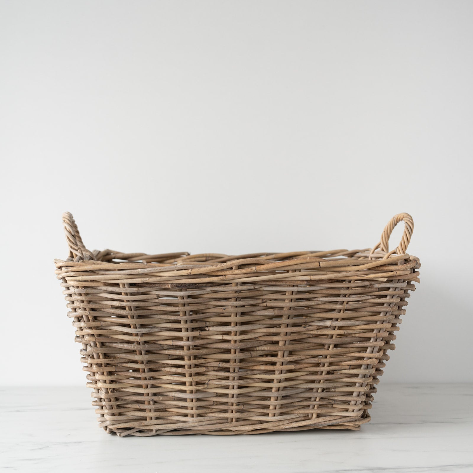 Classic Rattan Laundry Basket basket Bacon Basketware (Faire)