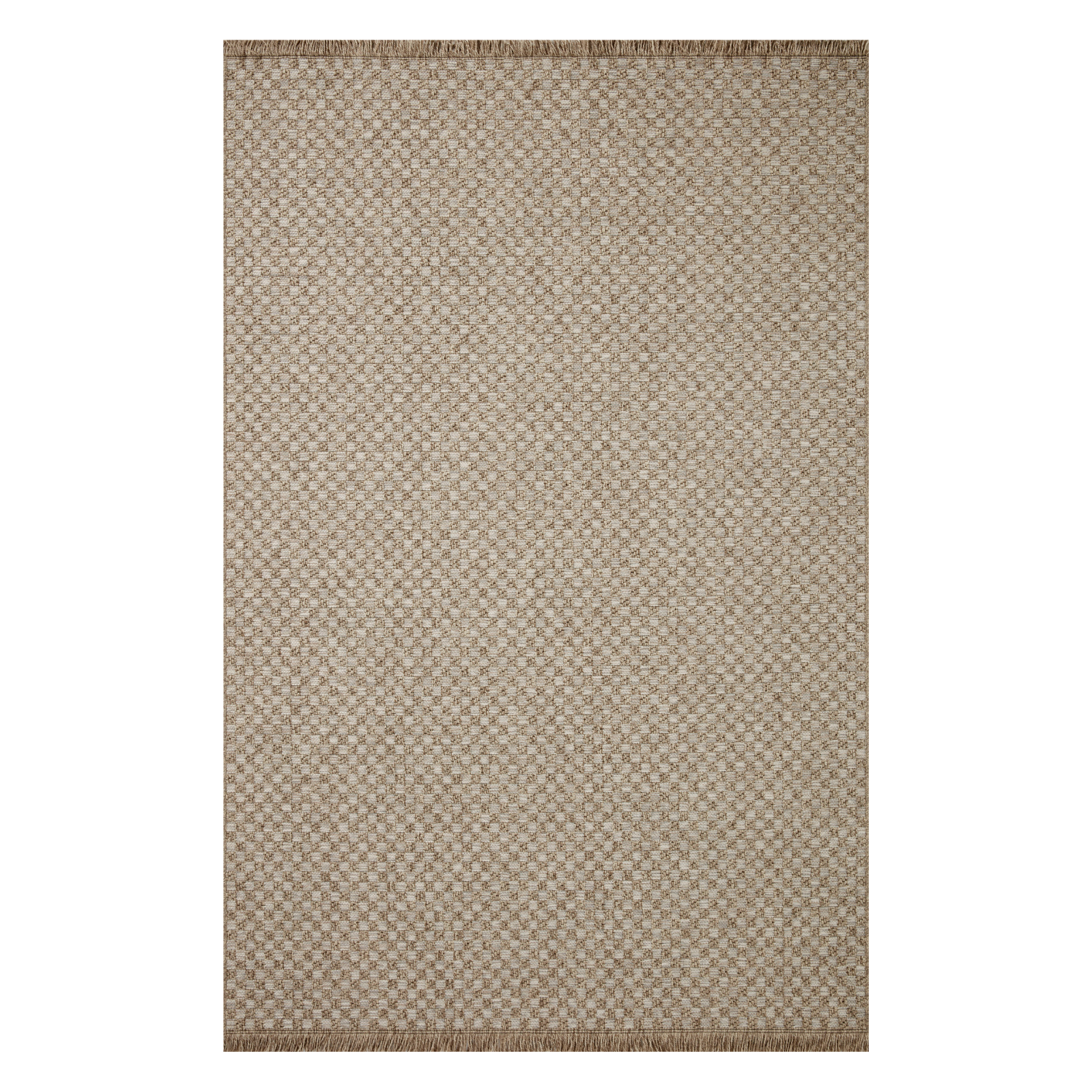 Loloi Dawn Natural Check Outdoor Rug 5-Rugs - indoor/outdoor Loloi
