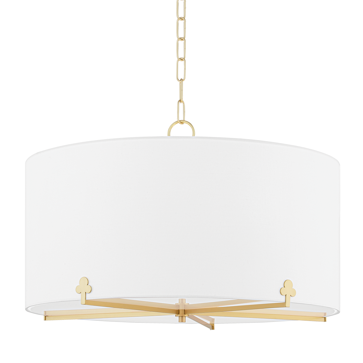 Darlene Chandelier LIGHTING - chandelier Hudson Valley Lighting Aged Brass