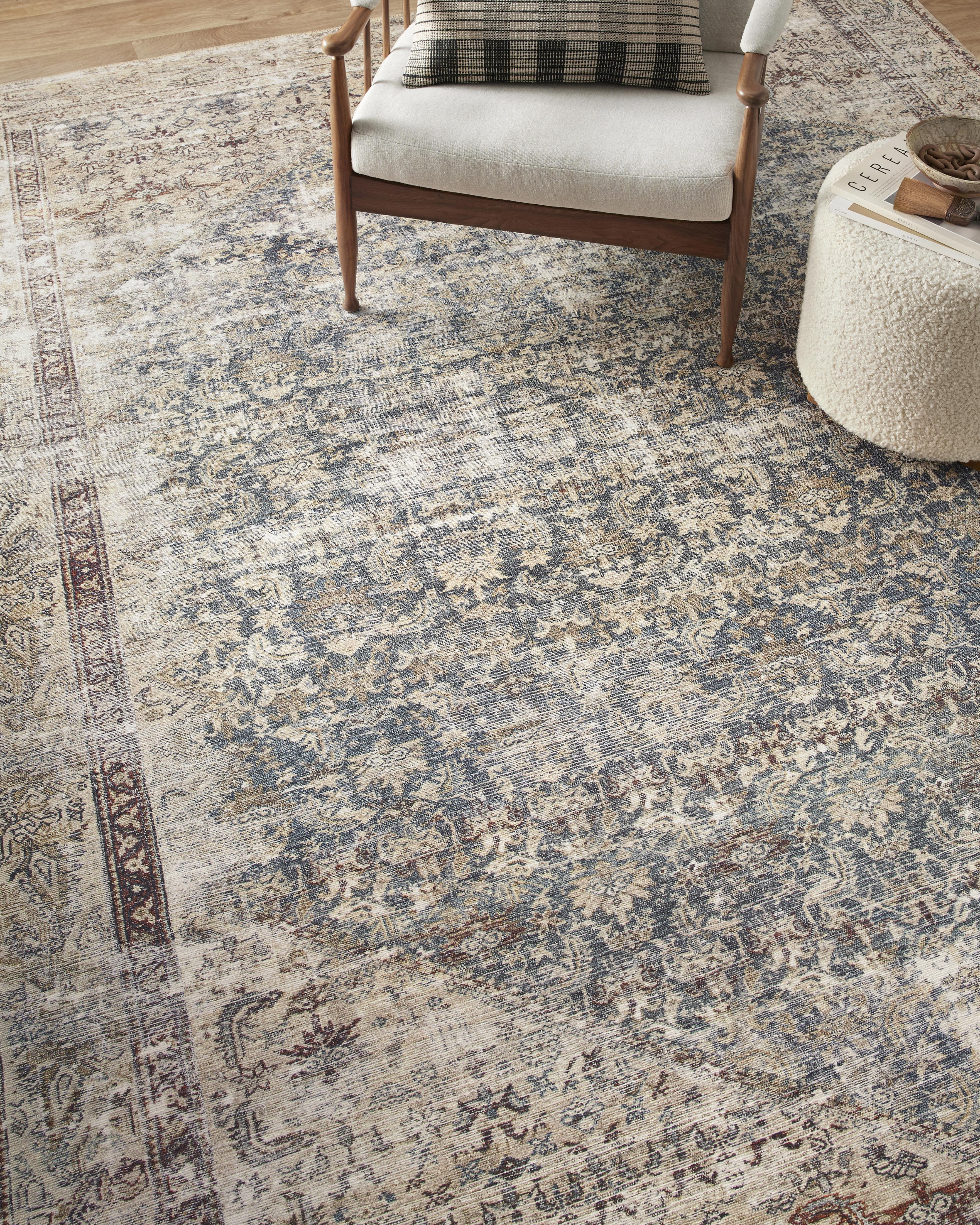 Amber Lewis x Loloi Georgie Teal / Antique Rug 0-patterned rugs Loloi
