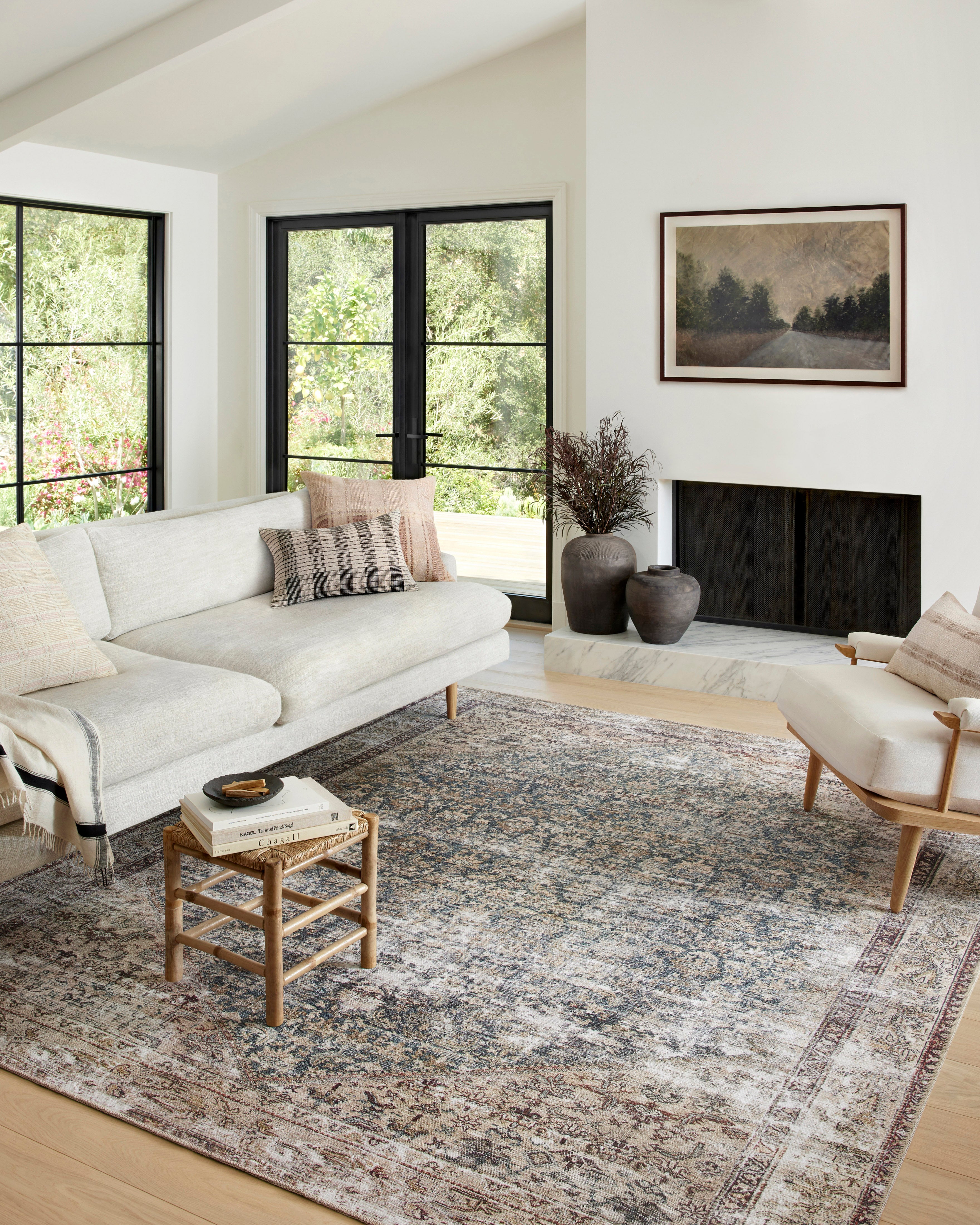 Amber Lewis x Loloi Georgie Teal / Antique Rug 0-patterned rugs Loloi