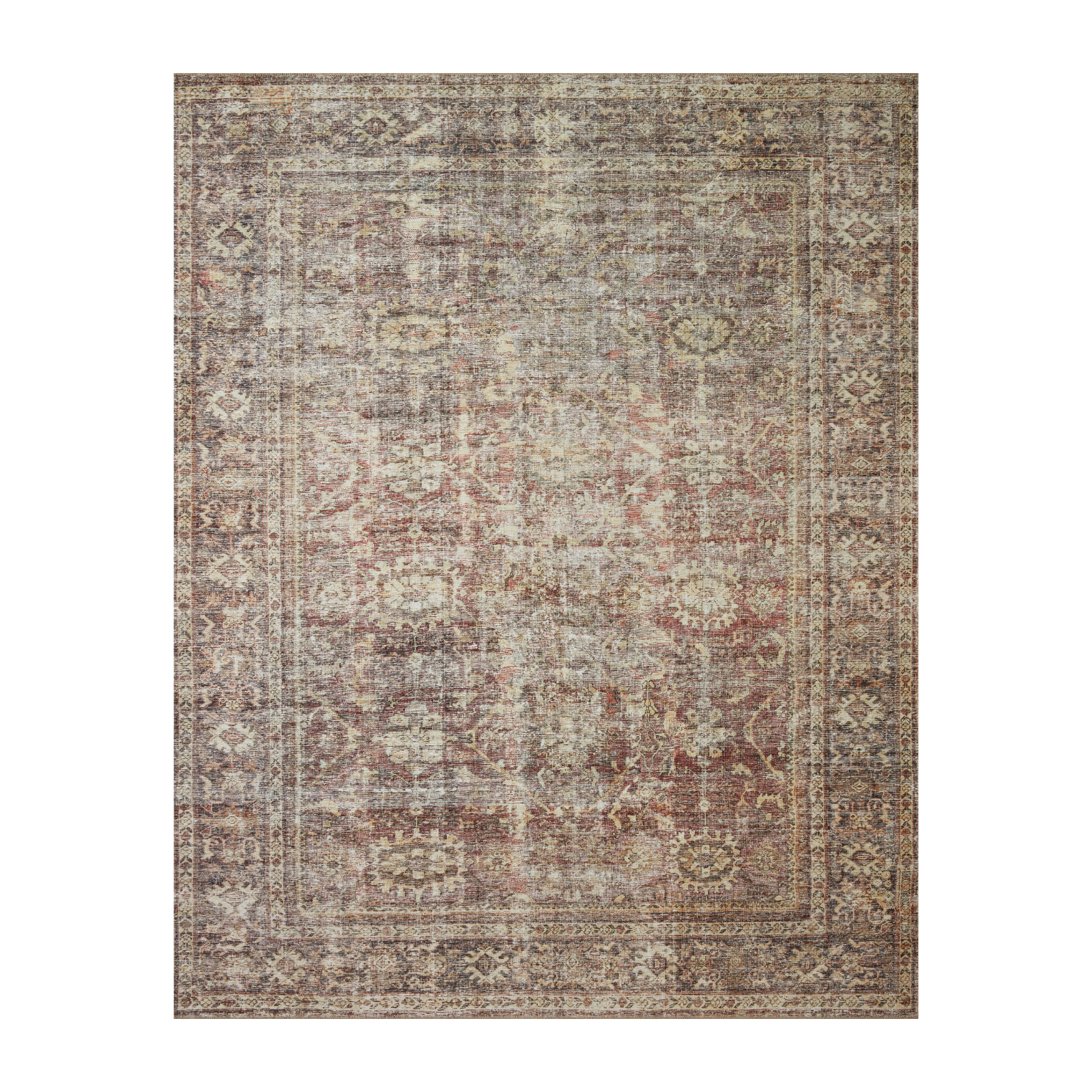 Amber Lewis x Loloi Georgie Bordeaux / Antique Rug 0-patterned rugs Loloi