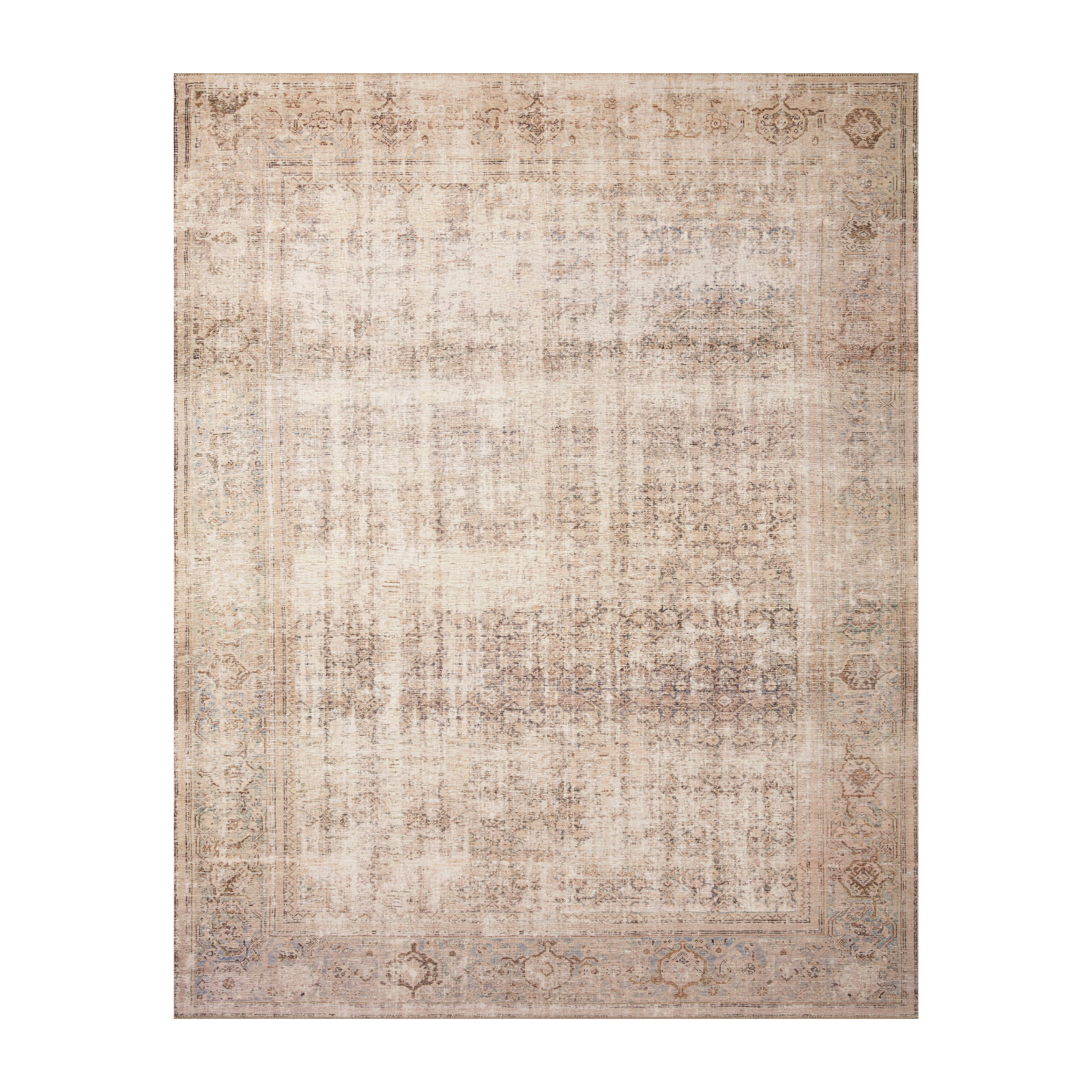 OVERSTOCK RUG - Amber Lewis x Loloi Georgie Ocean / Sand Rug - 2' x 5' IN STORE - Sale Rugs Loloi