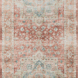 Loloi Heidi Terracotta / Aqua Rug 1-RUGS-patterned Loloi