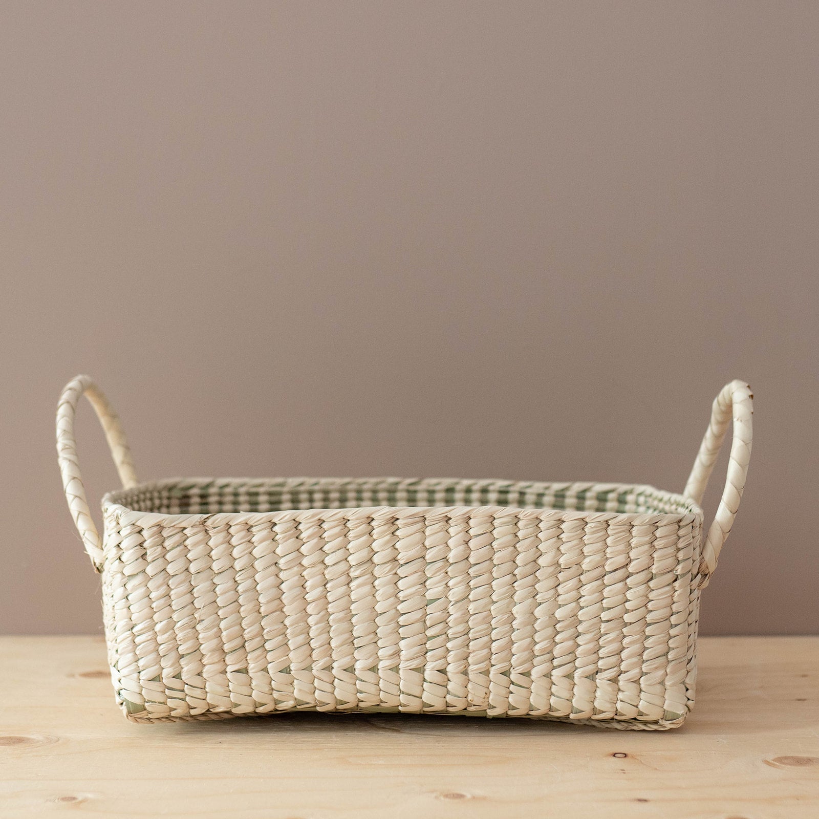 Hand-Woven Natural Basket with Handles FINNBIRD - basket Coconeh