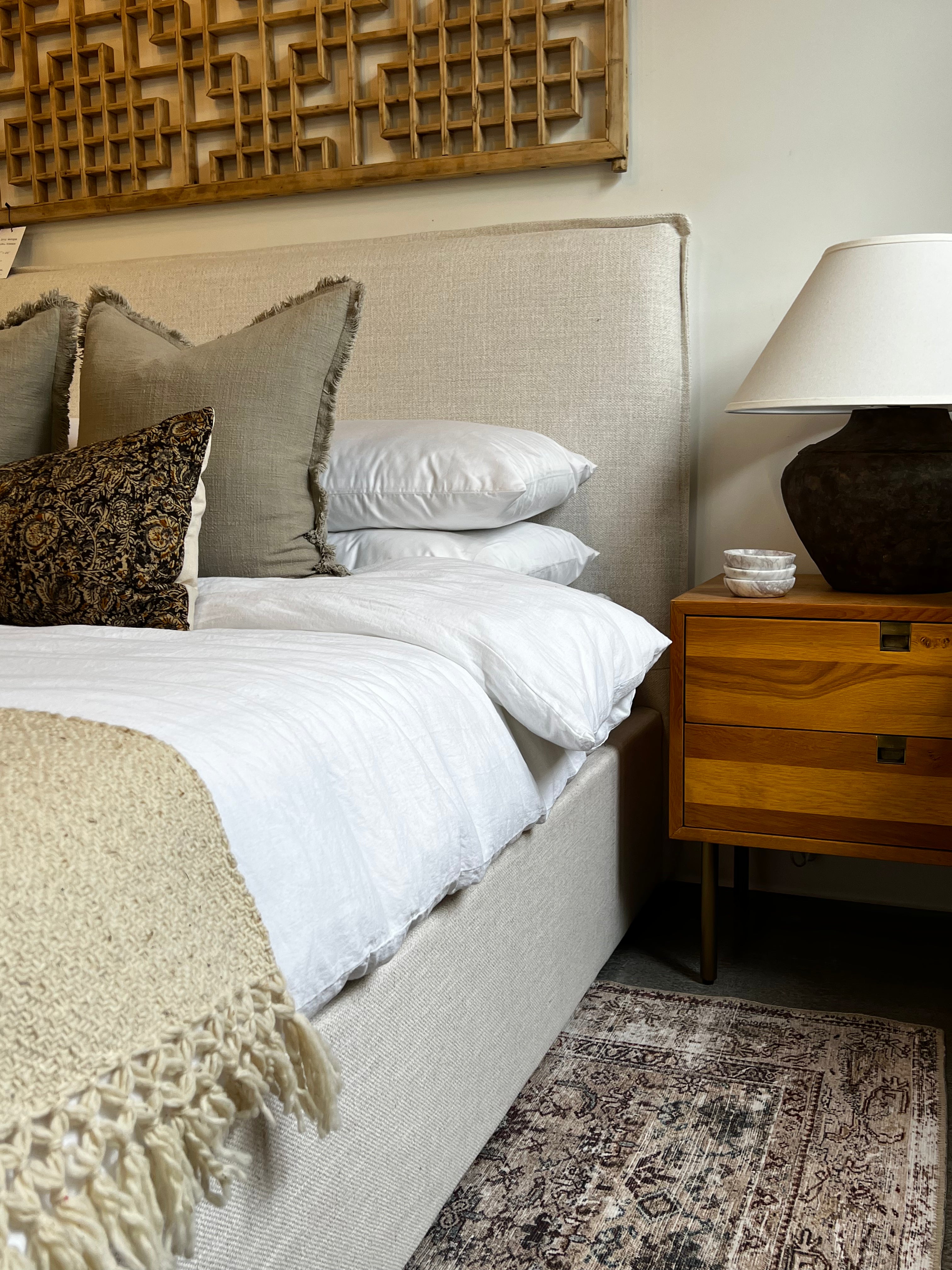 OVERSTOCK ITEM - Jules Bed - Double FURNITURE - floor model Style in Form