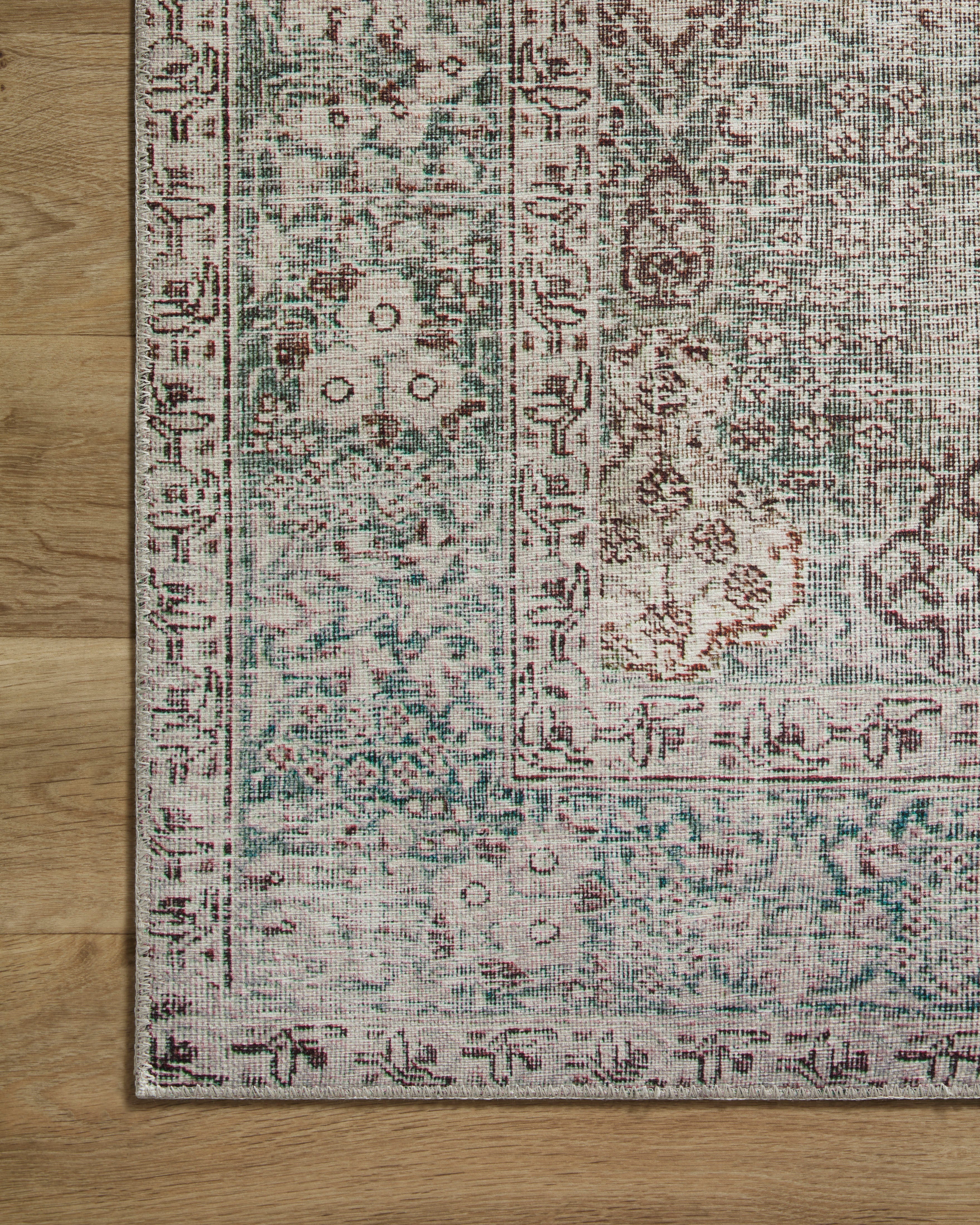 Chris Loves Julia x Loloi Jules Emerald / Antique Ivory Rug 0-patterned Loloi