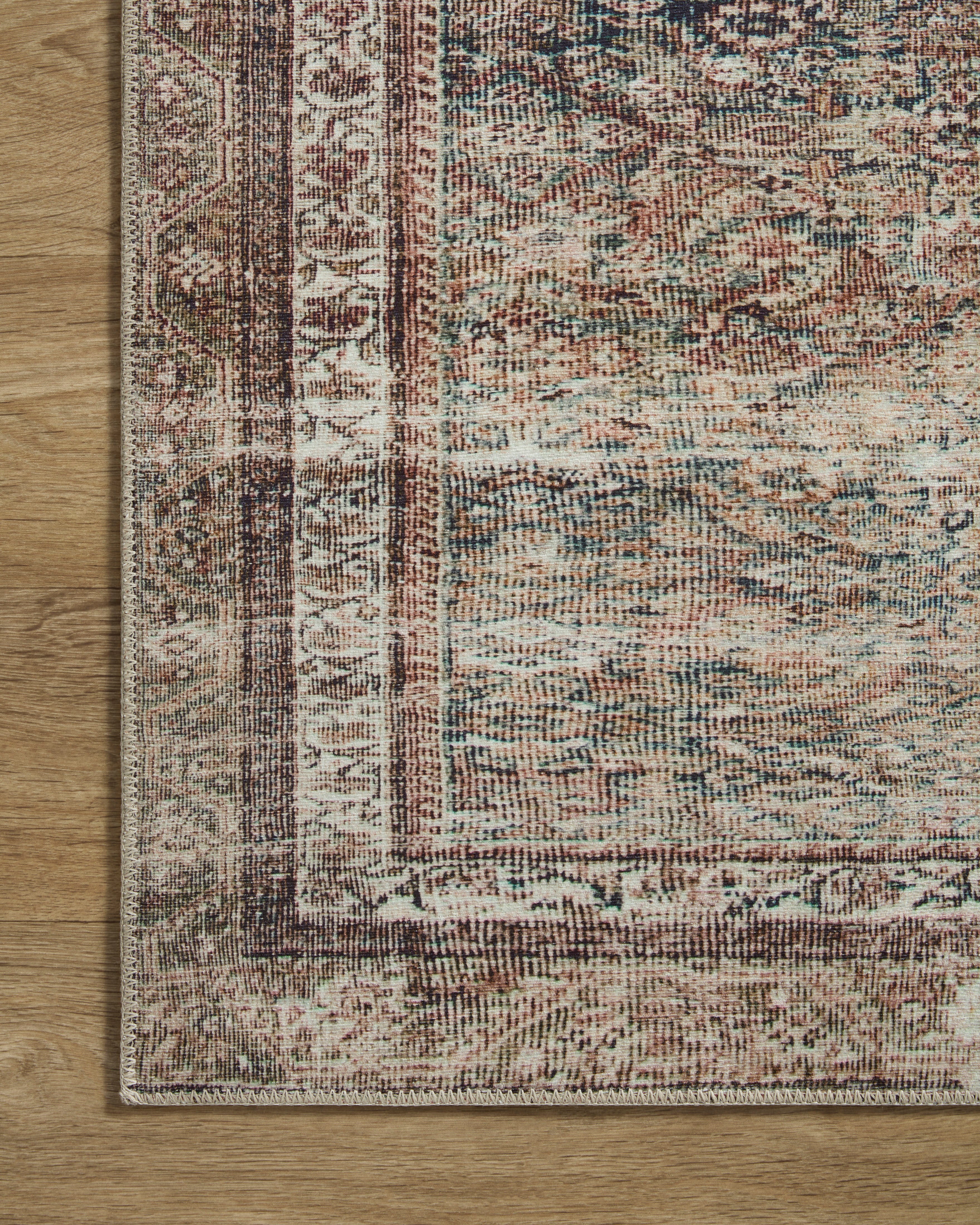 Chris Loves Julia x Loloi Jules Ink / Terracotta Rug 0-patterned rugs Loloi