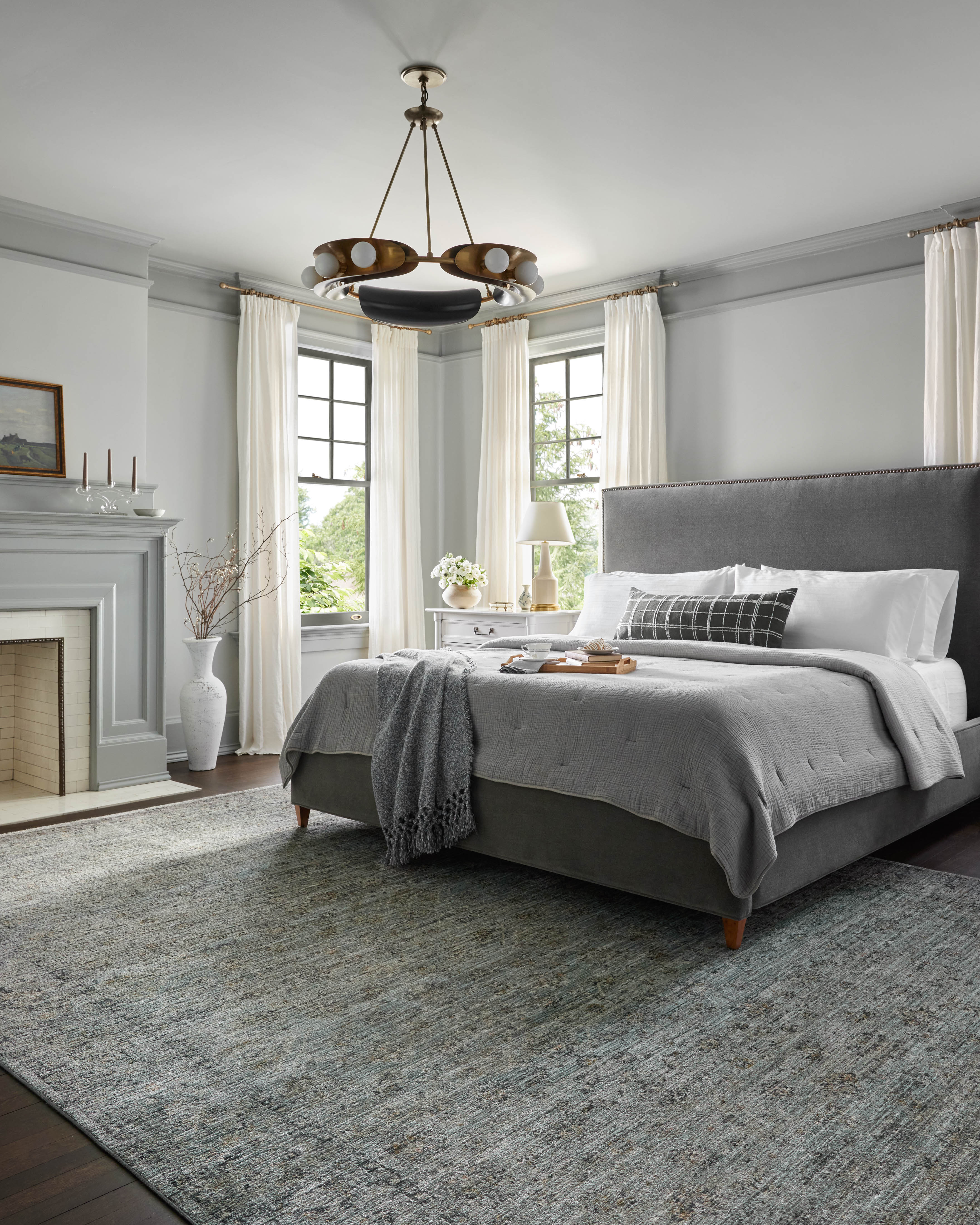 Jean Stoffer x Loloi Katherine Ocean / Gold Rug 0-patterned rugs Loloi
