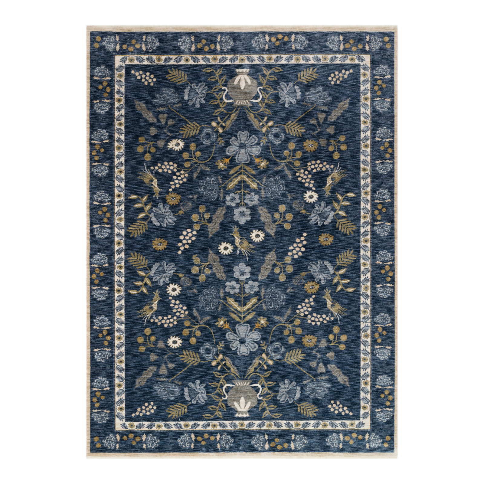 Rifle Paper Co. x Loloi Kismet Amphora / Navy Rug 0-RUGS-patterned Loloi