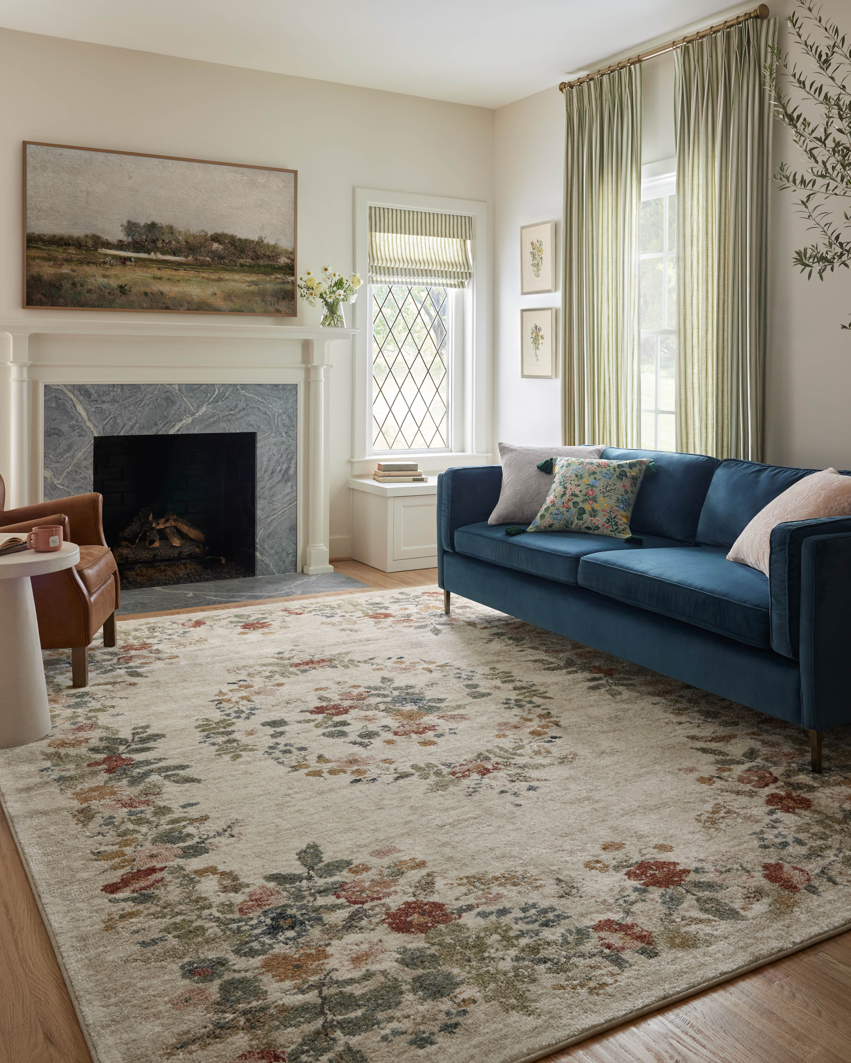 IN STORE - Loloi Laurel Strawberry Fields Cream Rug IN STORE - Rugs Loloi