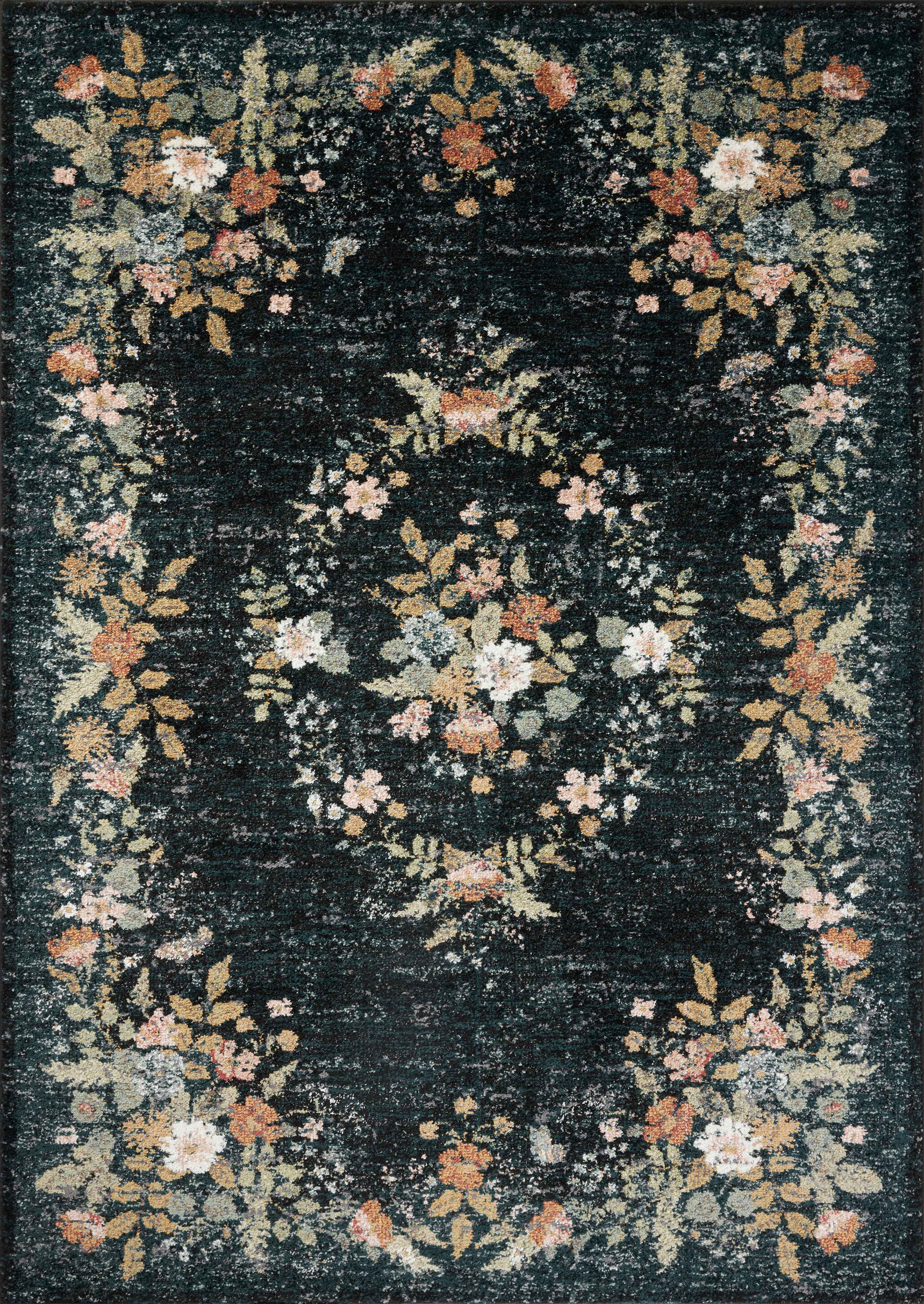 Rifle Paper Co. x Loloi Laurel Strawberry Fields Navy Rug 0-RUGS-patterned Loloi