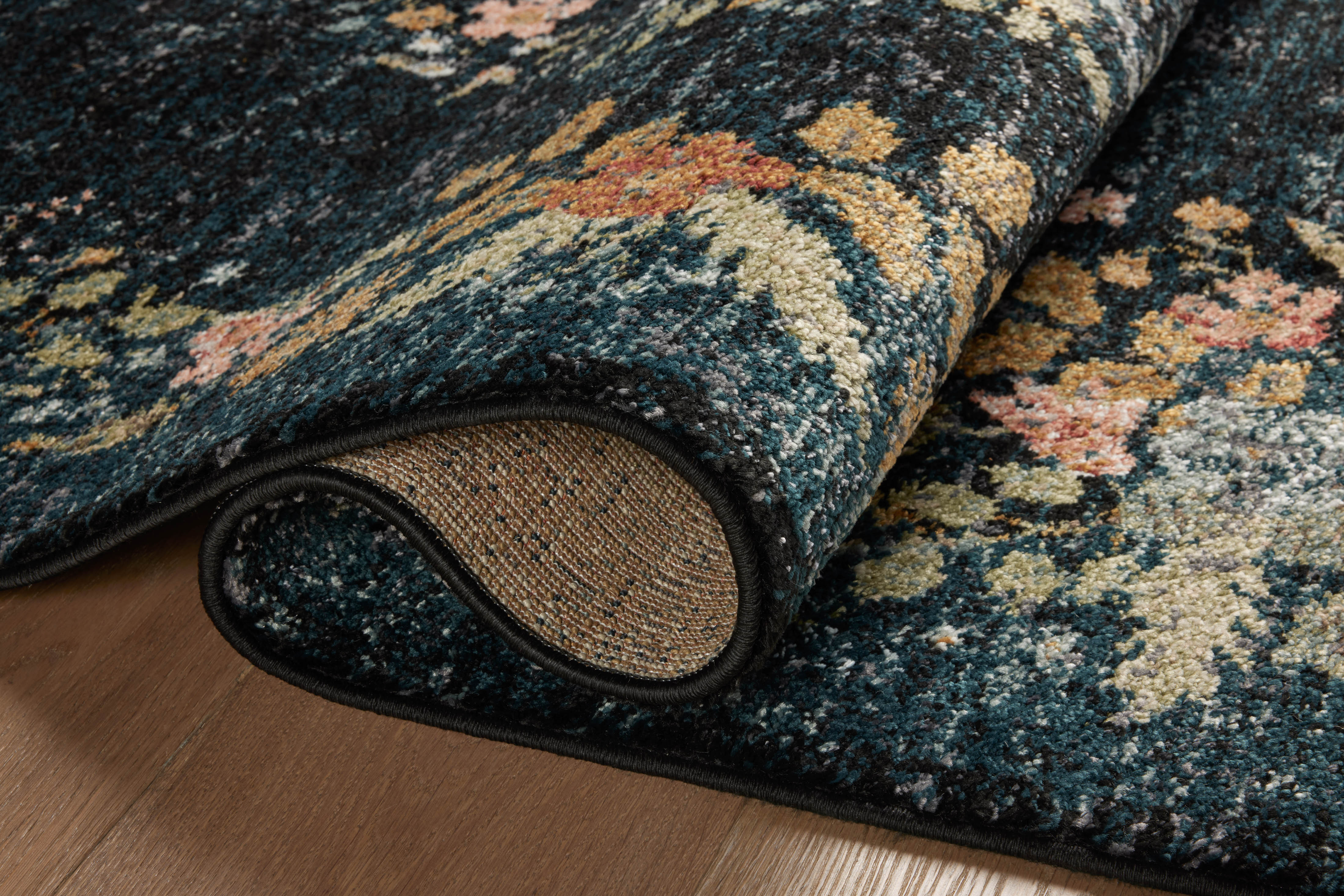 Rifle Paper Co. x Loloi Laurel Strawberry Fields Navy Rug 0-RUGS-patterned Loloi