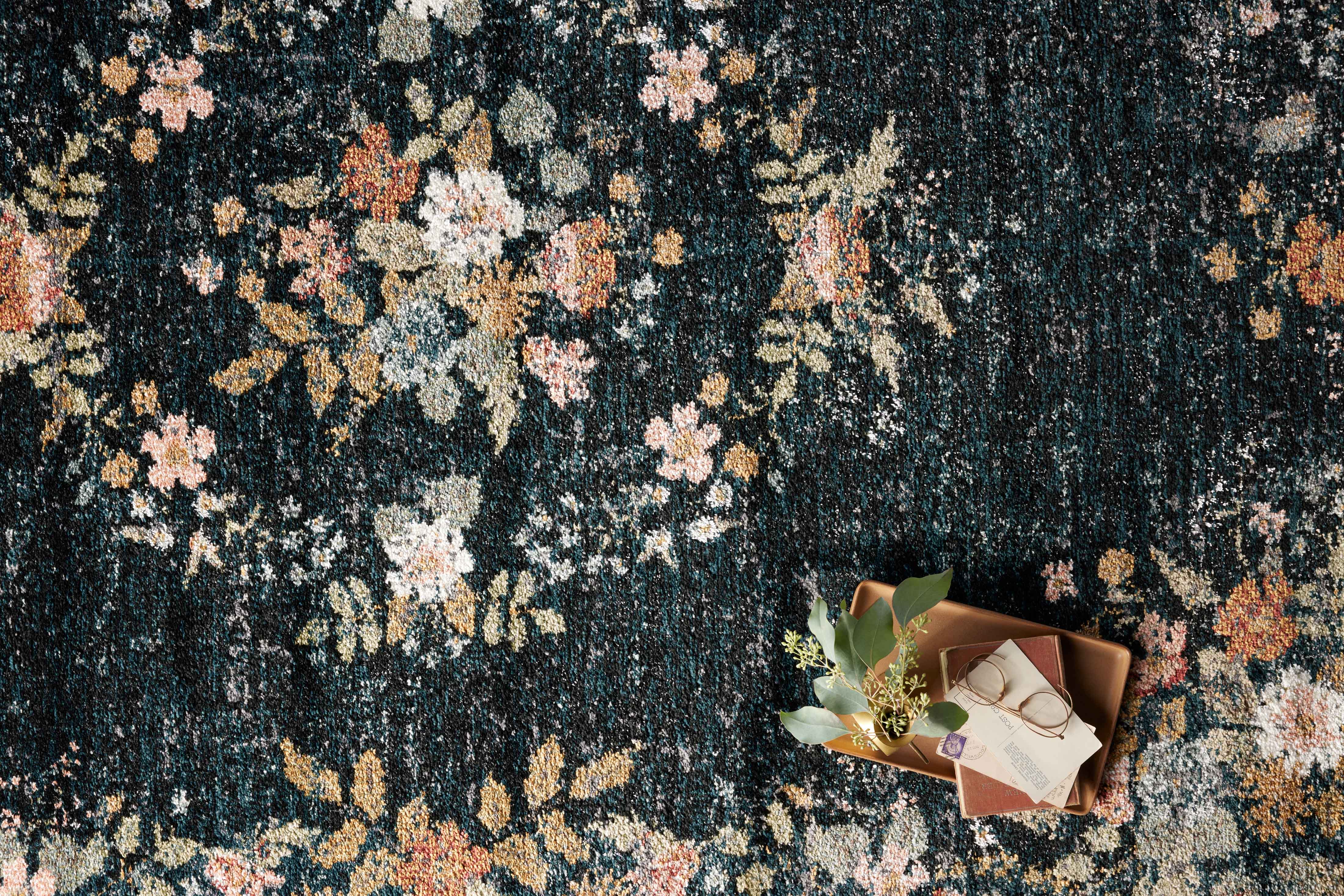 Rifle Paper Co. x Loloi Laurel Strawberry Fields Navy Rug 0-RUGS-patterned Loloi