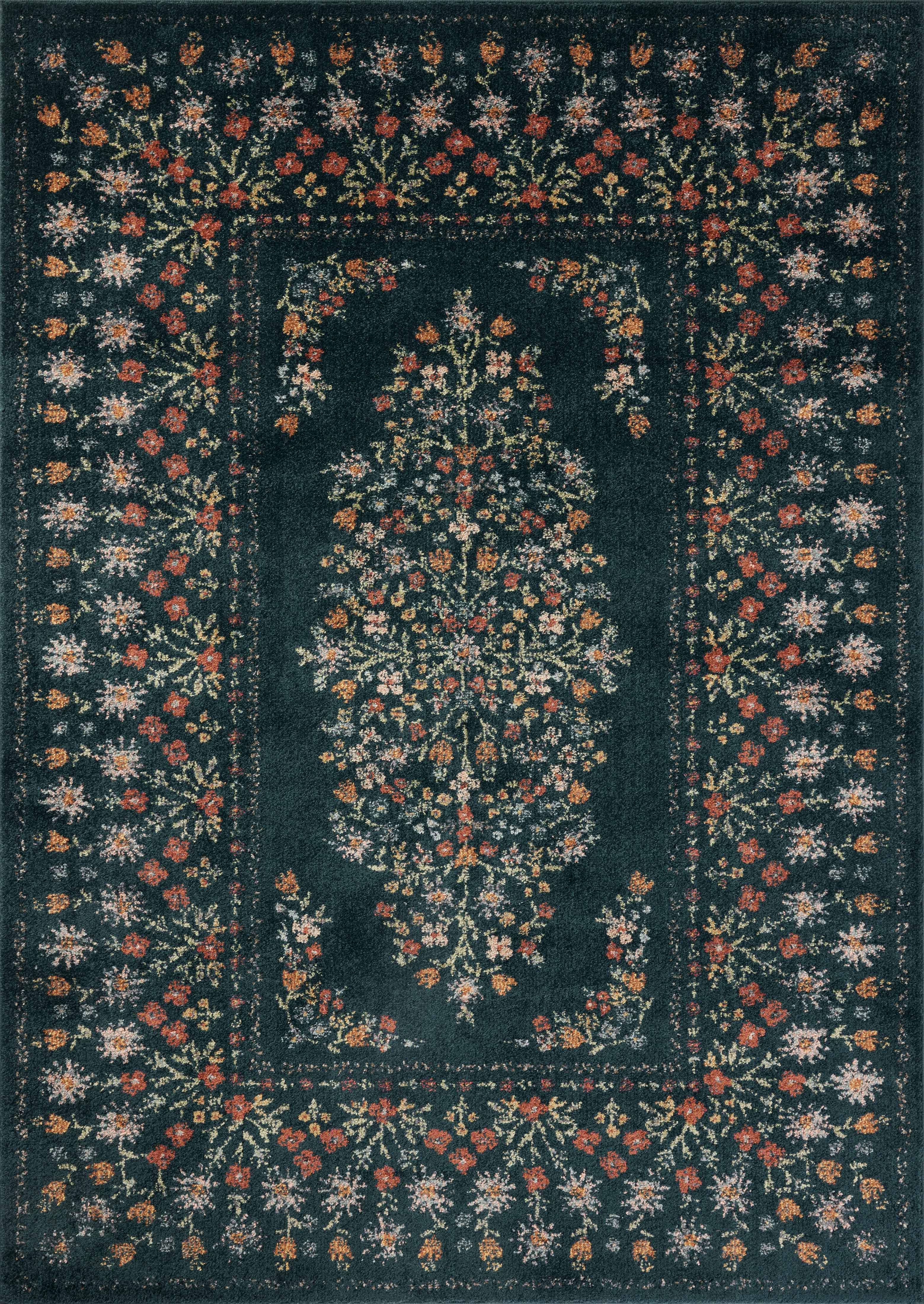 Rifle Paper Co. x Loloi Laurel Eleanor Navy Rug 0-RUGS-patterned Loloi
